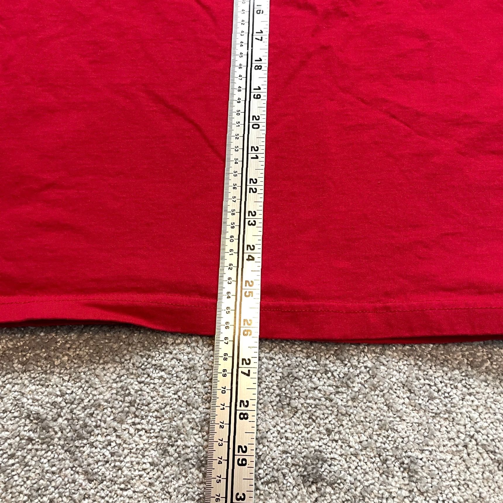 Vintage VINTAGE Cascade Blues Shirt Womens 2X Red Short Sleeve V Neck Cotton Tee Top Size XXL / US 16-18 / IT 52-54 - 6 Thumbnail