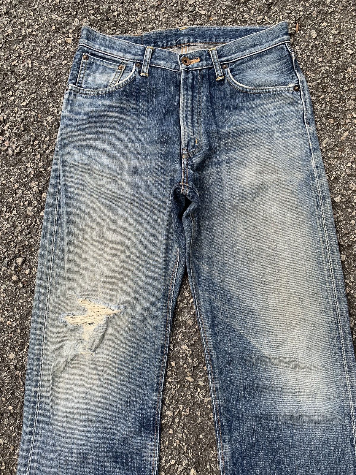 Edwin × If Six Was Nine × Kapital Vintage Edwin 505ZX Redline Selvedge distressed denim Size US 30 / EU 46 - 8 Thumbnail