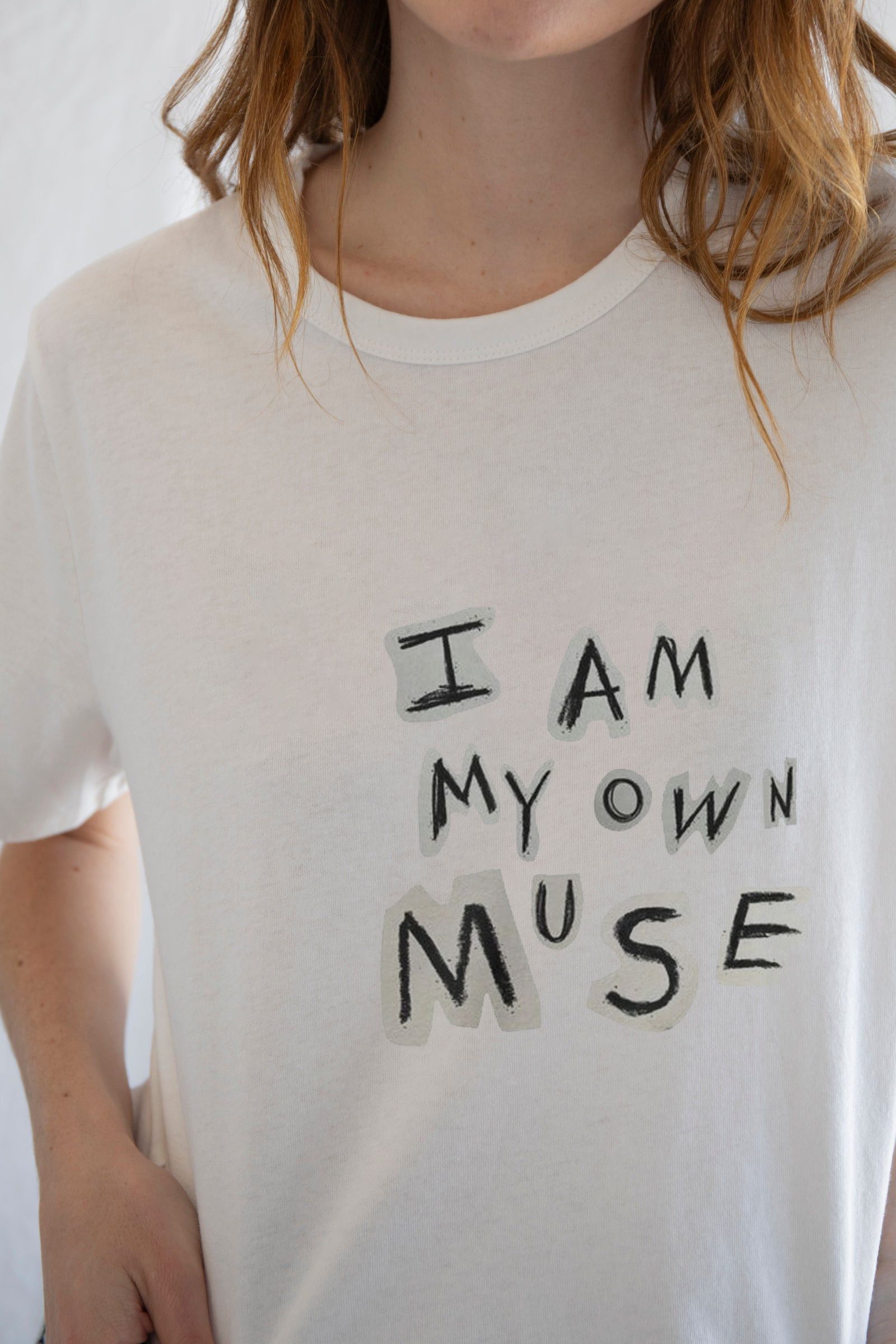 Designer × Vintage I Am My Own Muse Tee – Empowered Style, Vintage Aesthetic Size S / US 4 / IT 40 - 2 Thumbnail