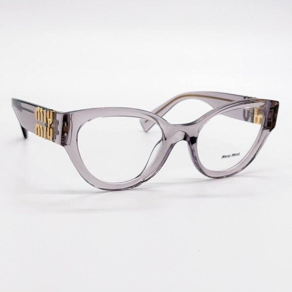 Miu Miu NEW MIU MIU MU01VV 12W1O1 PINK CLEAR WOMEN EYEGLASSES MIU MI Size ONE SIZE - 4 Thumbnail