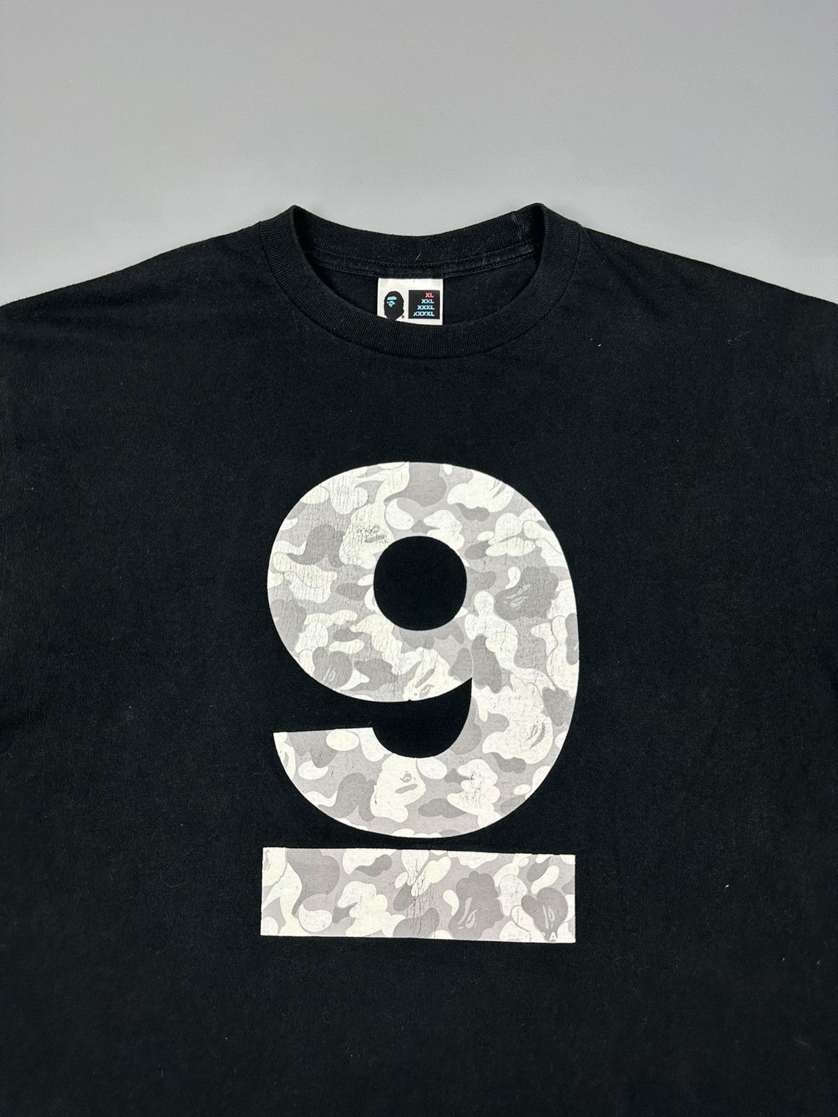 Bape A Bathing Ape Bape Camo Number Nine 9th Tee Size US XL / EU 56 / 4 - 3 Thumbnail