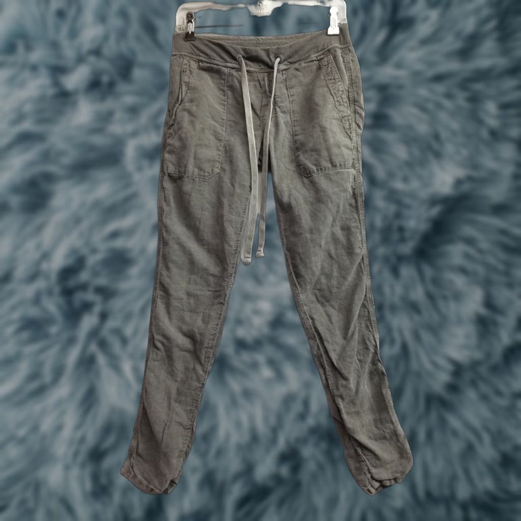 Vintage Standard James Perse Womens Cotton Jogger Pants Drawstring Waist Gray Size 0 Size 29" - 1 Thumbnail