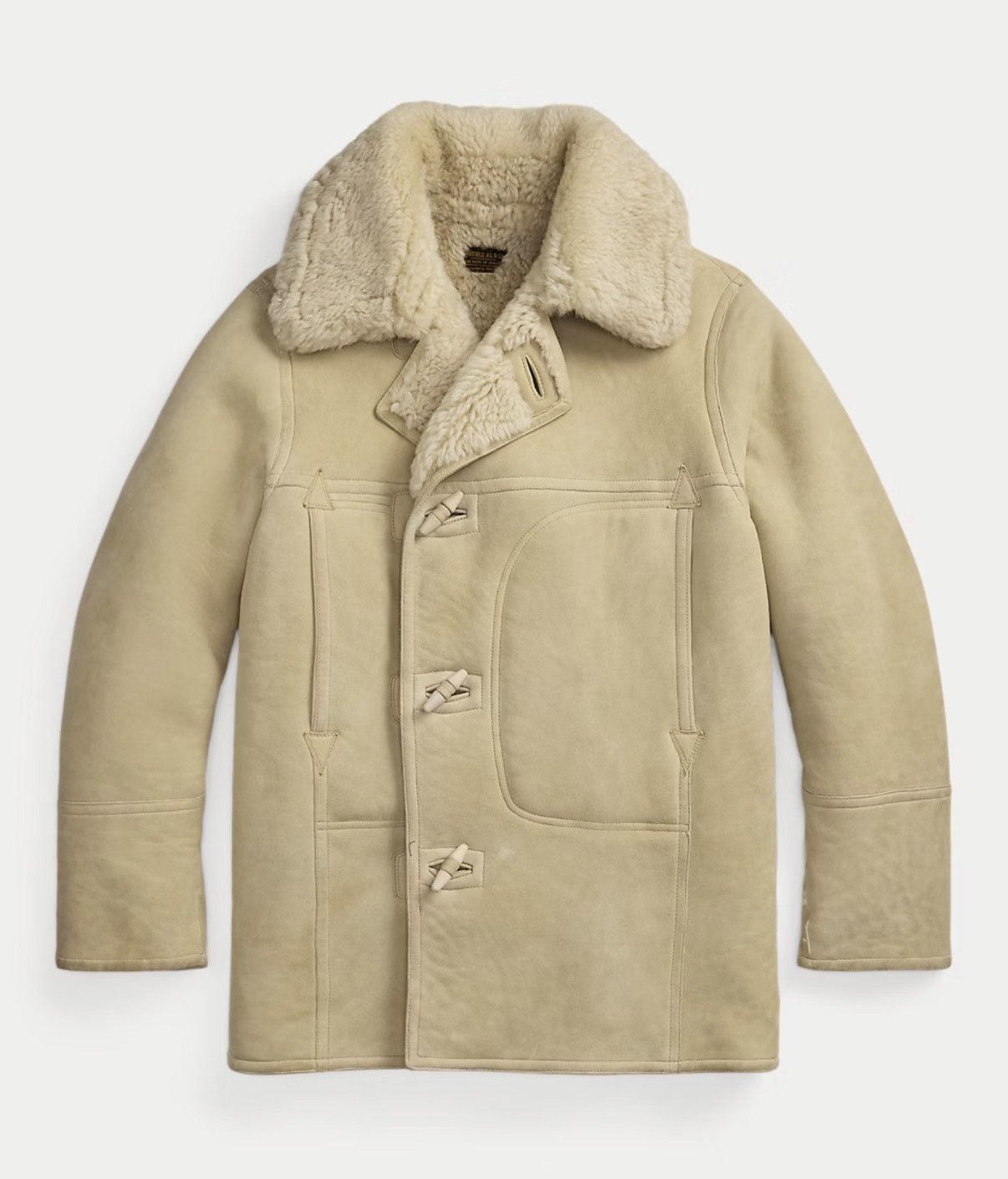 RRL Ralph Lauren Shearling Coat Cream Size US M / EU 48-50 / 2 - 1 Thumbnail