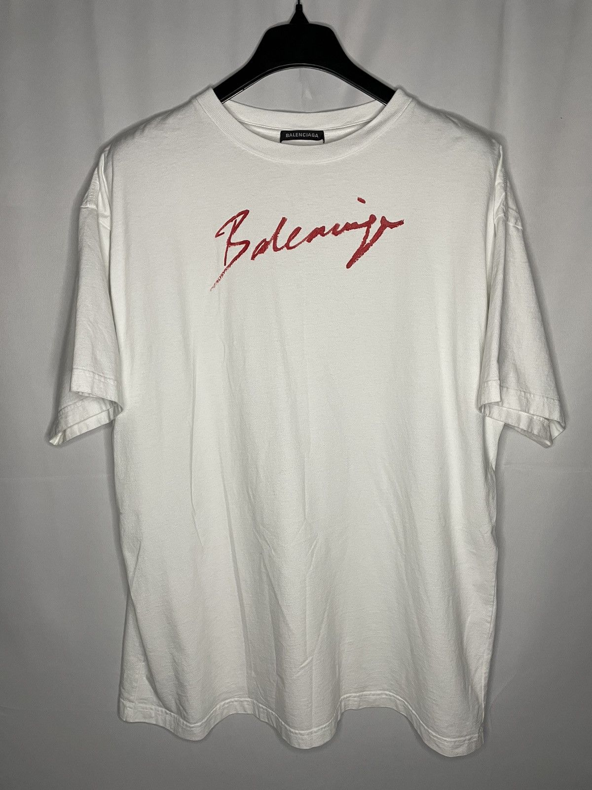 Balenciaga Balenciaga Script Logo T-Shirt Size US S / EU 44-46 / 1 - 1 Thumbnail