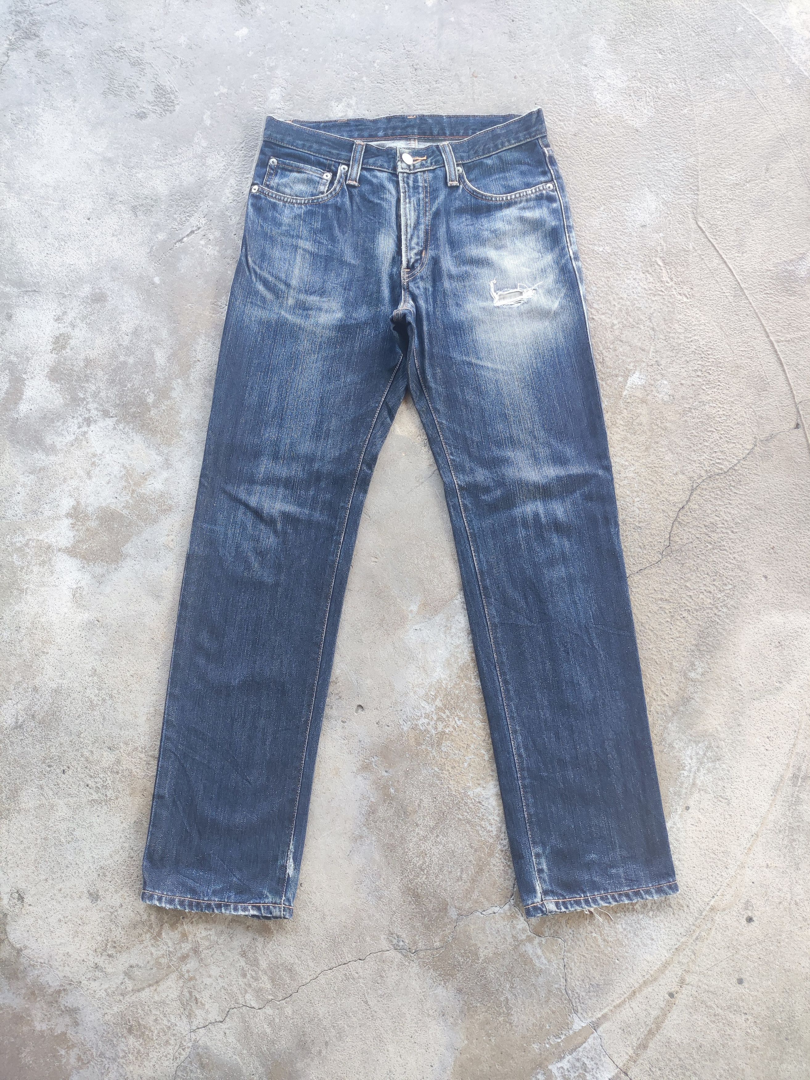 Edwin Vintage Edwin Brand Distressed Faded Denim Pants Size US 31 - 1 Thumbnail