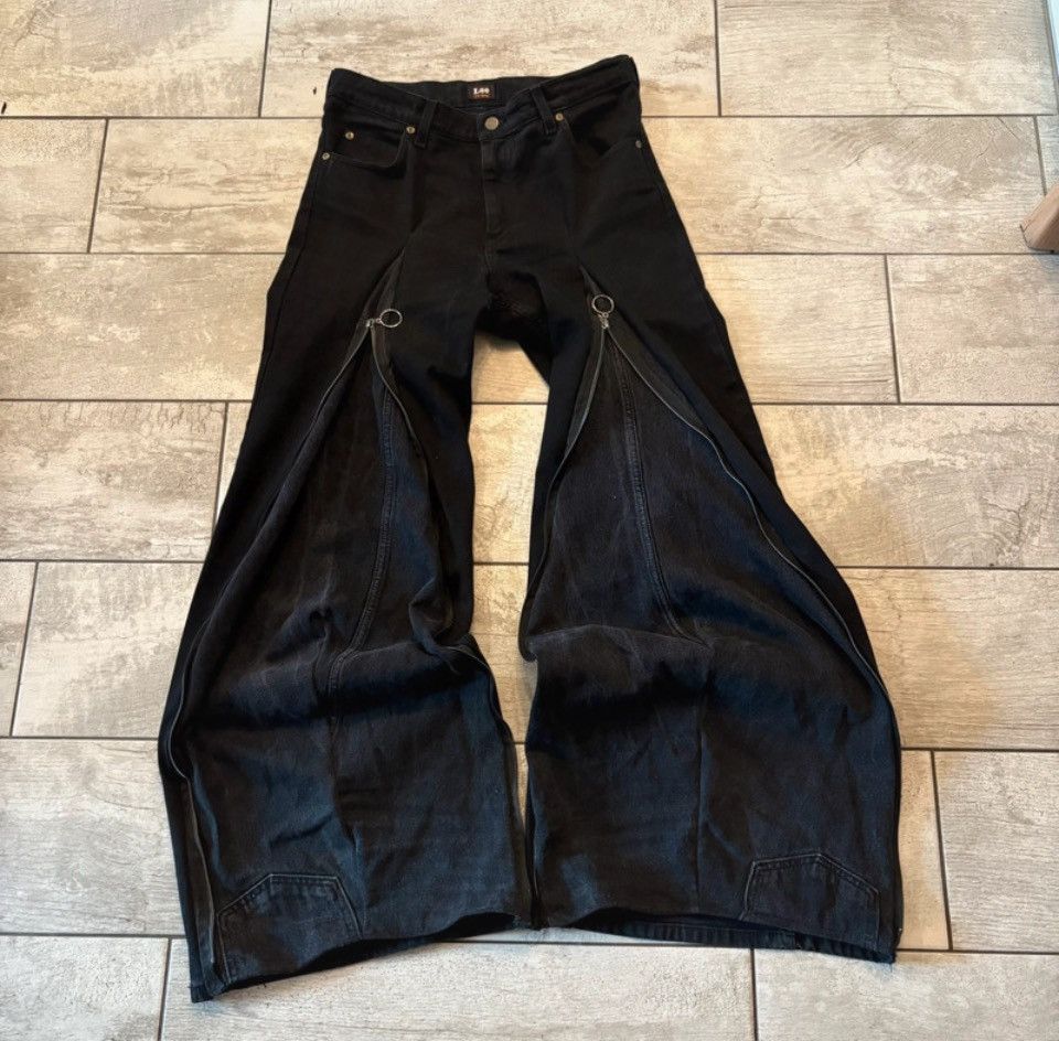 Vintage Custom handmade zip pants. Size US 36 / EU 52 - 1 Thumbnail