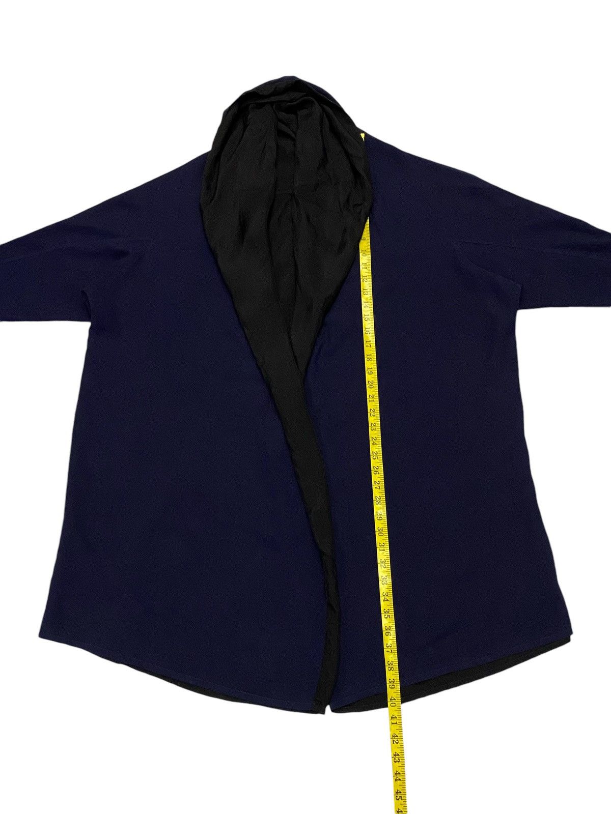 Y's × Yohji Yamamoto Y’s Yohji Yamamoto Navy Blue Cardigan Hoodie Size M / US 6-8 / IT 42-44 - 14 Thumbnail