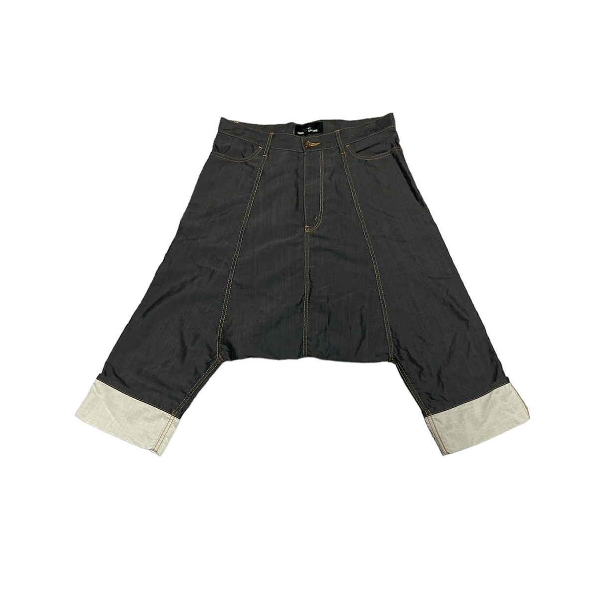 image of Comme Des Garcons x Comme Des Garcons Homme Comme Des Garçon Tricot Drop Crotch Pants in Grey (Size