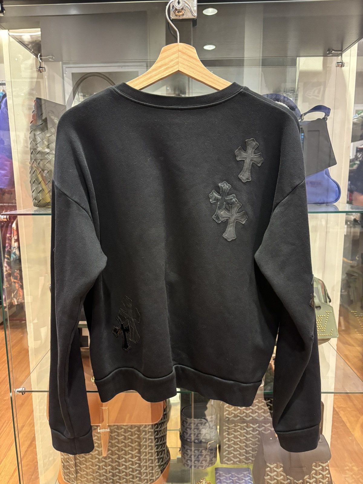 Chrome Hearts Chrome Hearts Cross Patch Crewneck Sweatshirt Size US S / EU 44-46 / 1 - 2 Thumbnail