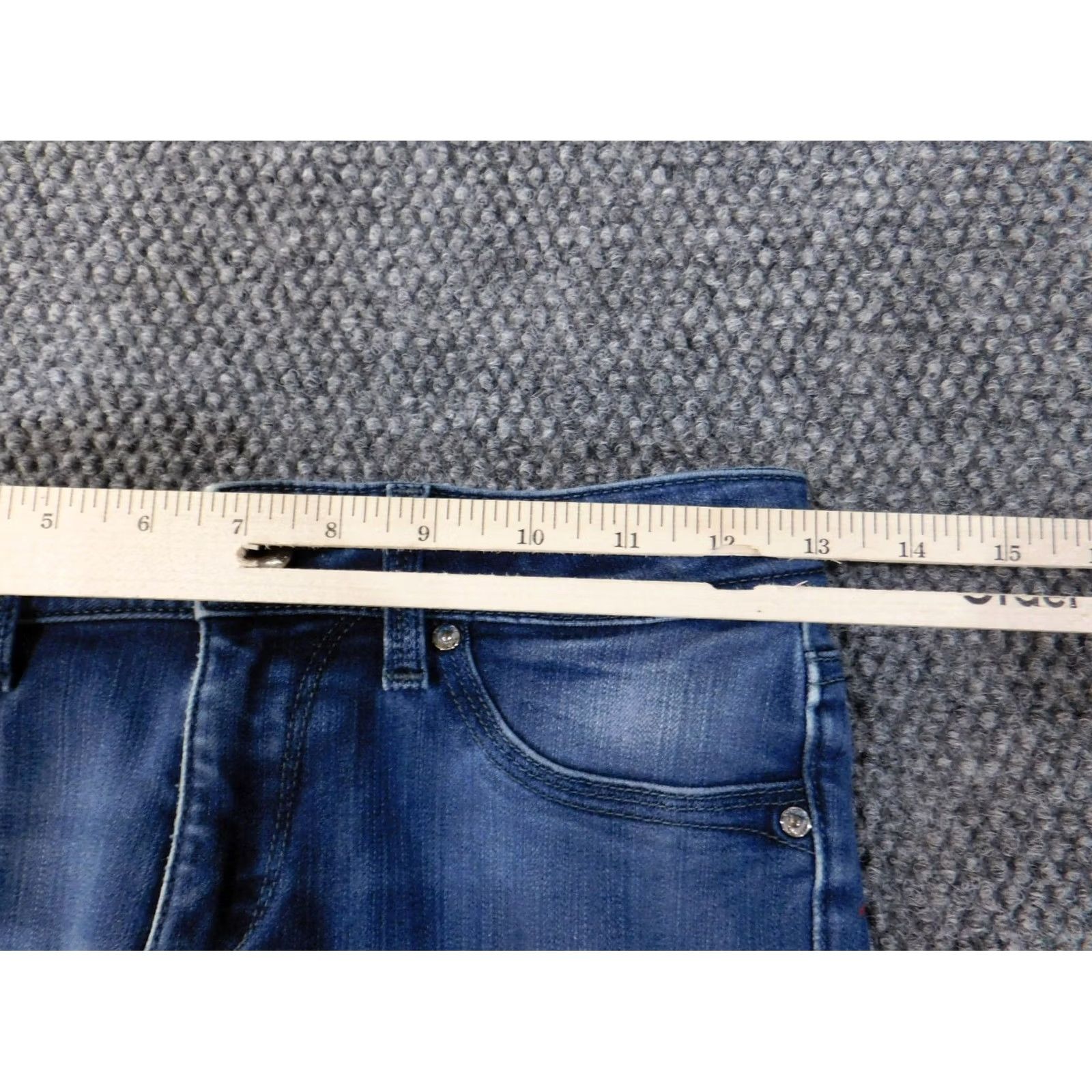 DL1961 DL1961 Jeans size 24 Womens Emma Legging Bloom Dark Wash Denim Classic Straight Zipper Stretch Regular 27in Inseam Blue 8.5-10.5 Rise Size 42" / US 20 - 6 Thumbnail