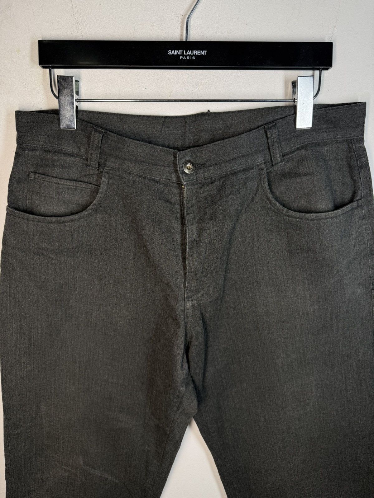 Yves Saint Laurent 36x32 YSL Casual Pants Grey YSL Jeans Size US 36 / EU 52 - 4 Thumbnail