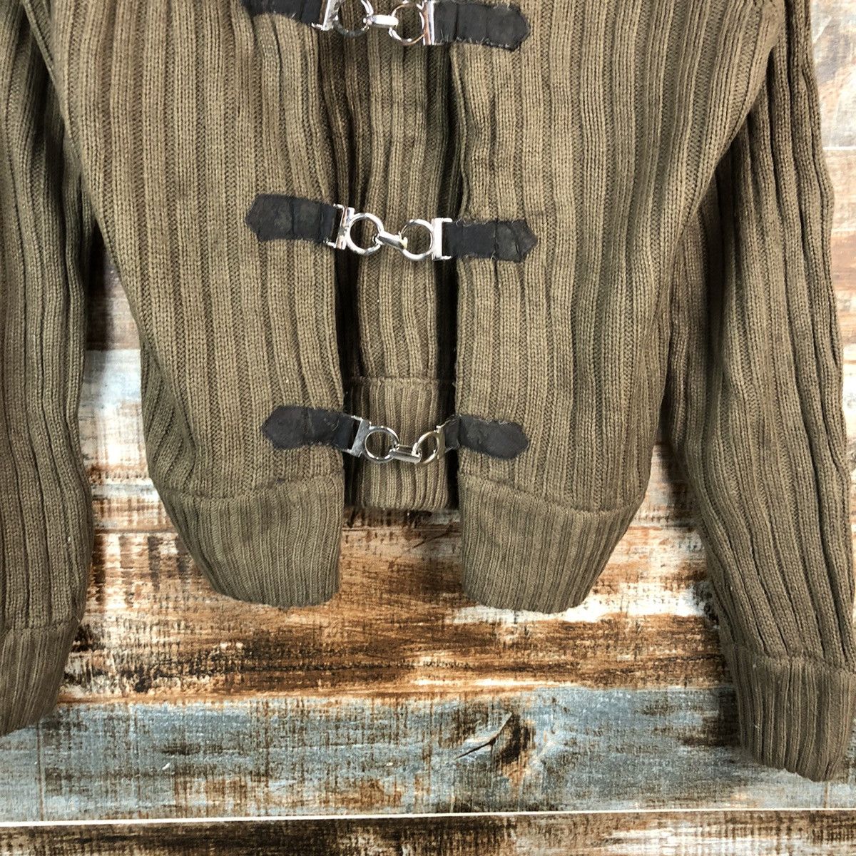 Homespun Knitwear × Japanese Brand Mish Mash japan Brown fur hoodie Knitwear #A2401 Size M / US 6-8 / IT 42-44 - 6 Thumbnail