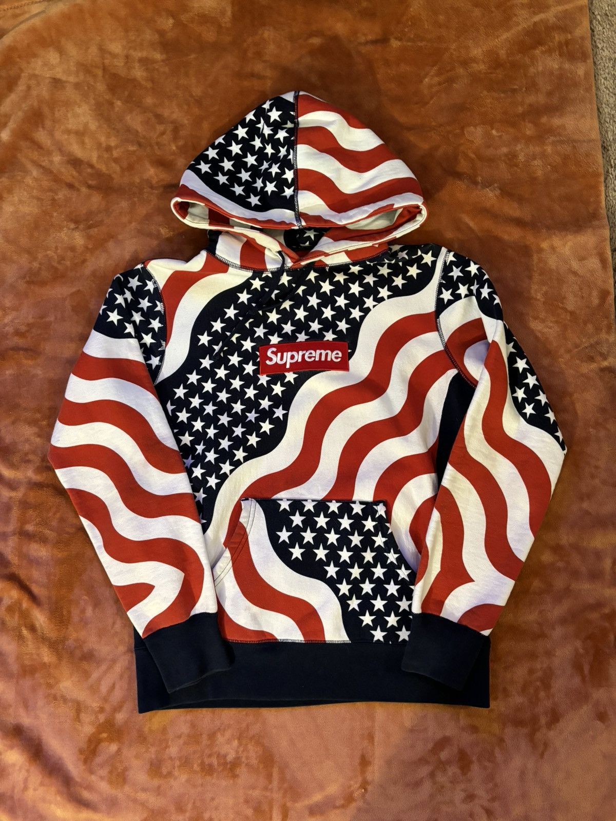 Supreme Supreme 2014 USA Box Logo Hoodie | Grailed