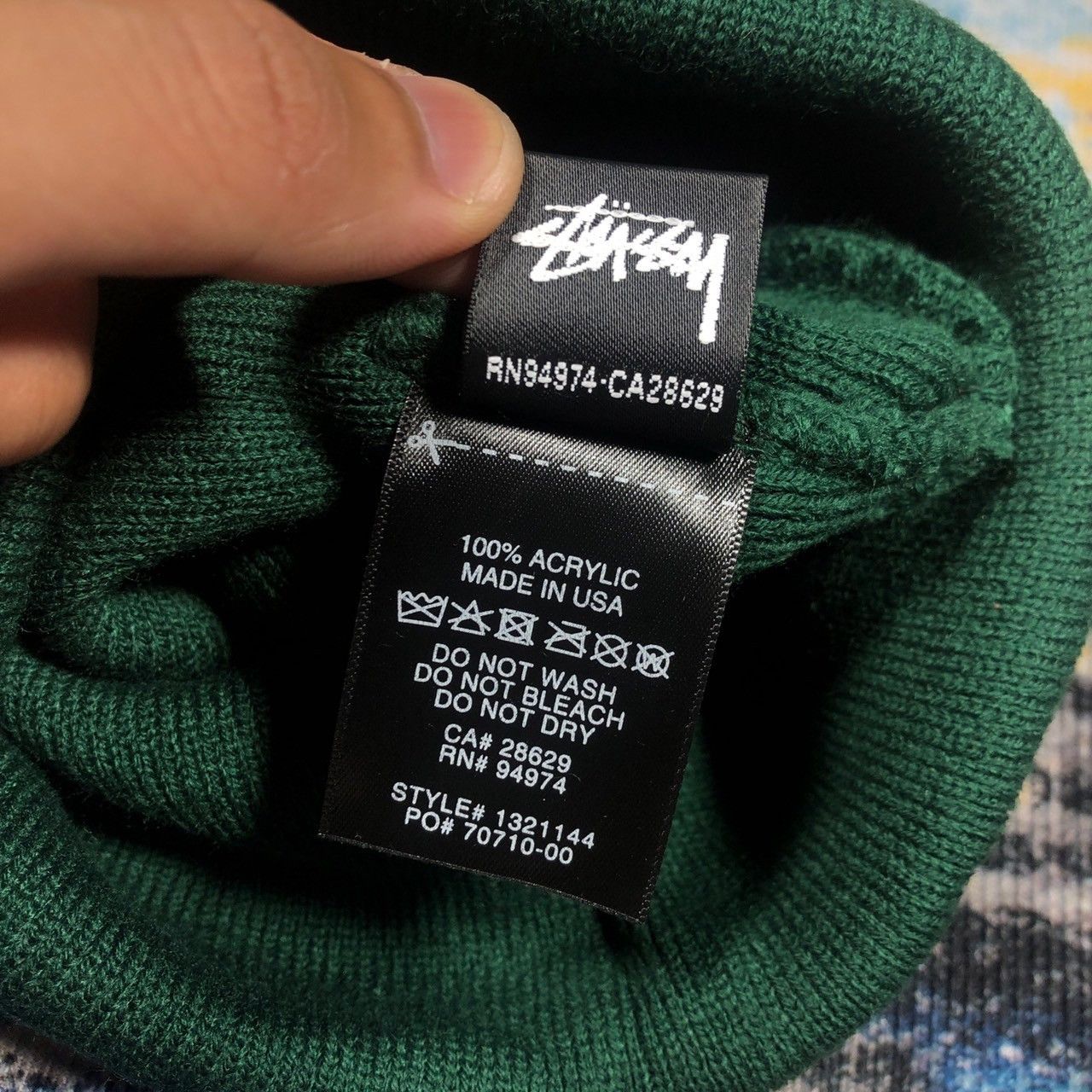 Stussy × Vintage Stussy Big Stock Cuff Beanie Size ONE SIZE - 4 Thumbnail