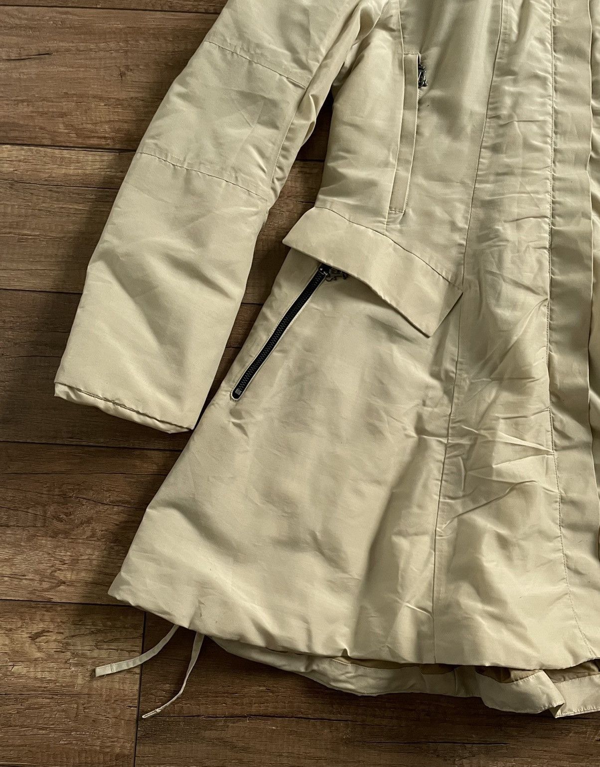 Marithe + Francois Girbaud Marithe Francois Girbaud Active Beige Long Parka Jacket Size M / US 6-8 / IT 42-44 - 9 Thumbnail