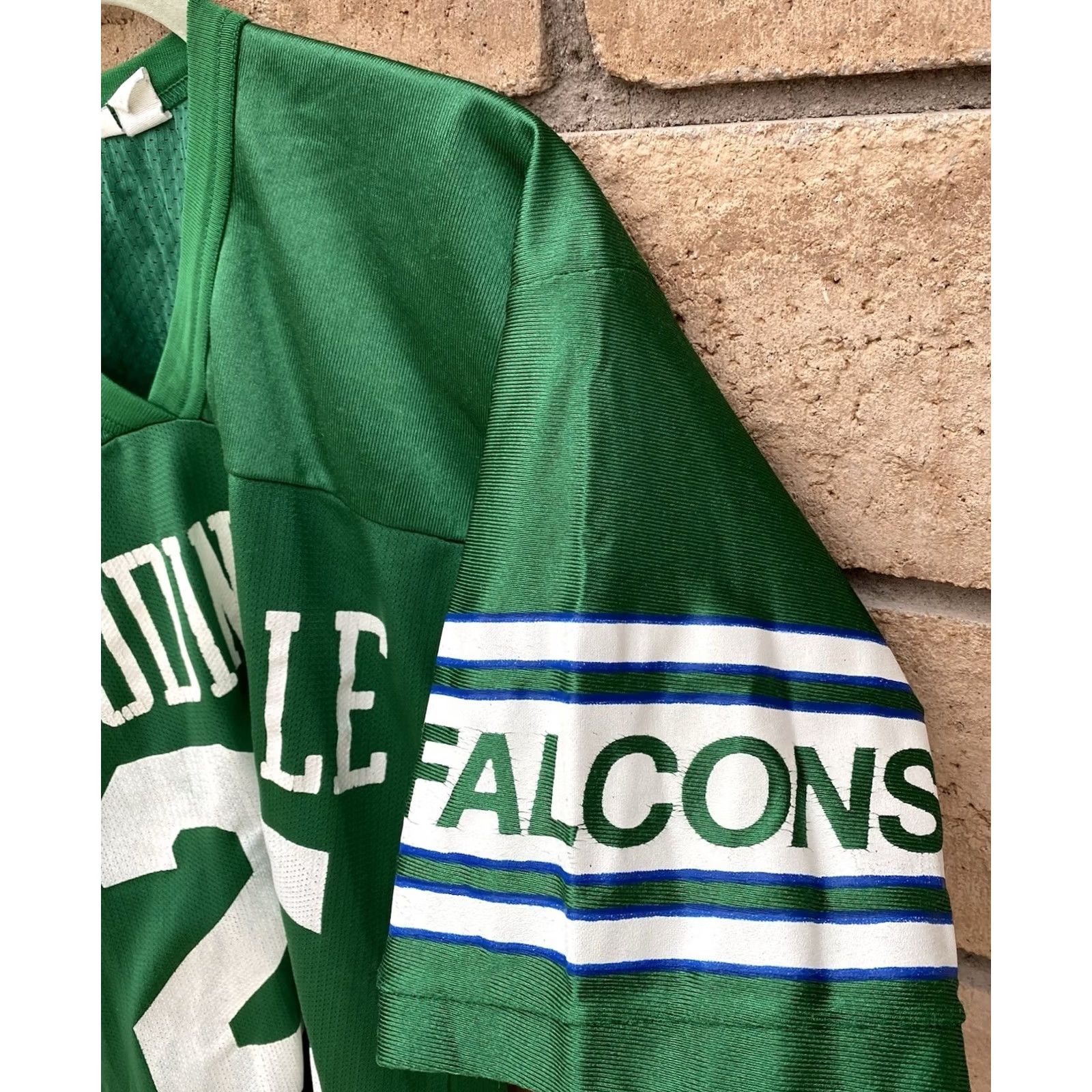 Vintage VINTAGE Tag Collegiate Football Jersey Woodinville Falcons 25 M Mens Boys 70s 80s Green Nylon Short Sleeve Vintage Authenticity Sportswear/Beach Size US M / EU 48-50 / 2 - 5 Thumbnail