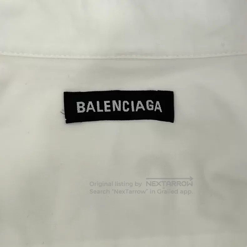 Balenciaga Balenciaga size 37 Multilingual Slogan White Long Sleeve S Size US S / EU 44-46 / 1 - 3 Thumbnail