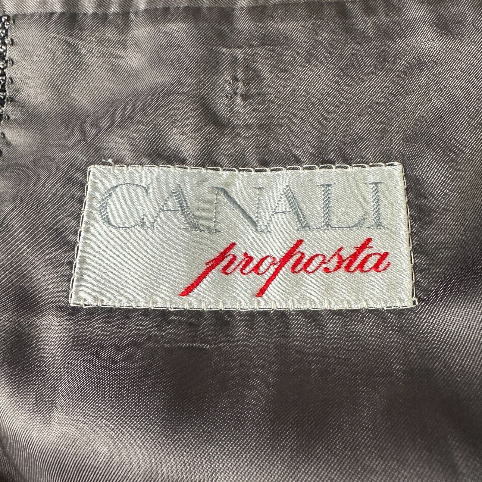 Canali Canali Proposta Sport Coat Blazer Jacket Mens 42R Gray Wool Size 42R - 6 Thumbnail