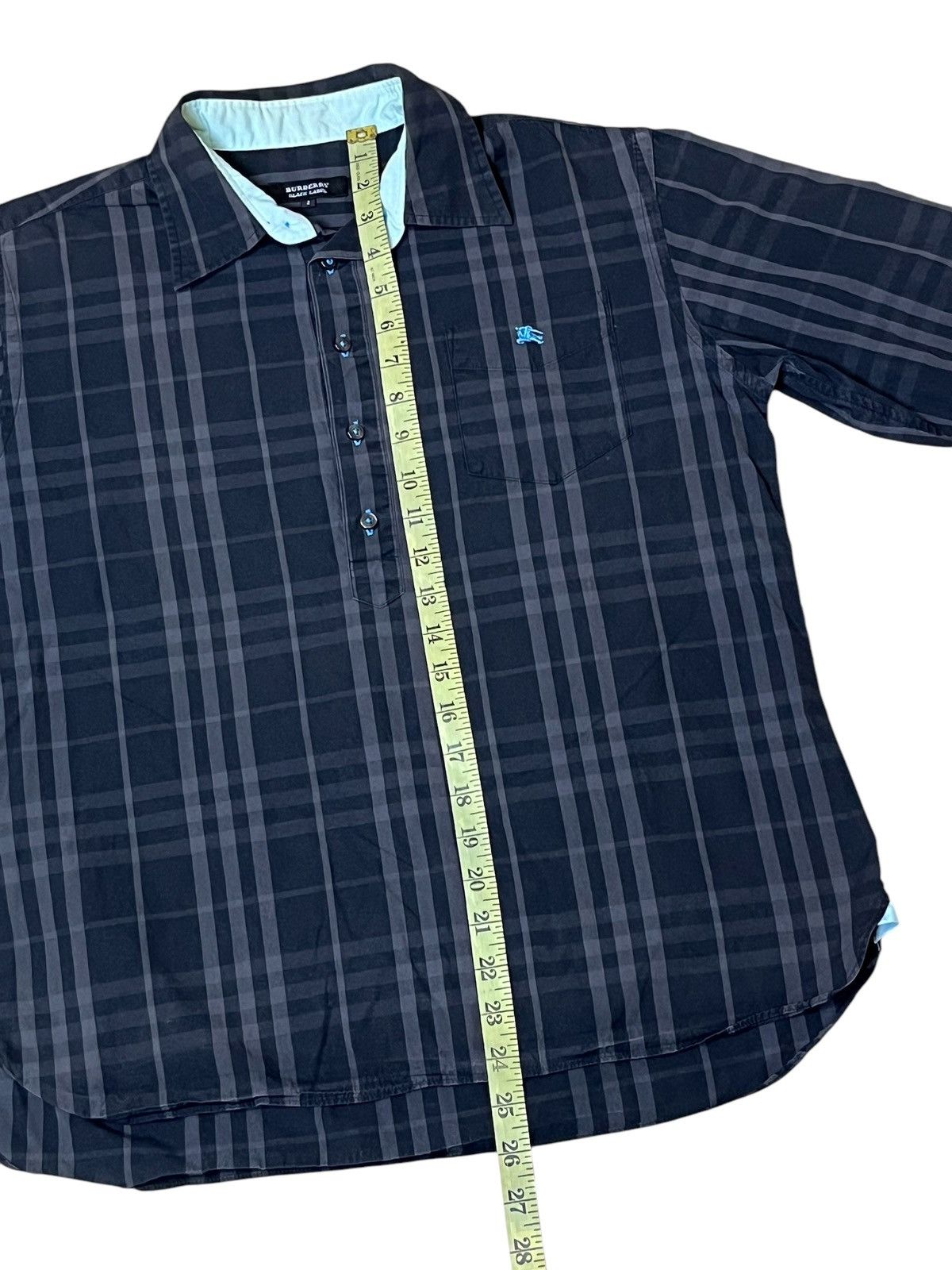 Burberry grail🔥Burberry black label check 3 quarter polo shirt Size US M / EU 48-50 / 2 - 13 Thumbnail