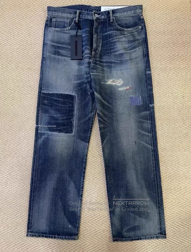 Neighborhood Neighborhood size L Patchwork Washed Denim Jeans Size US 27 - 1 Thumbnail