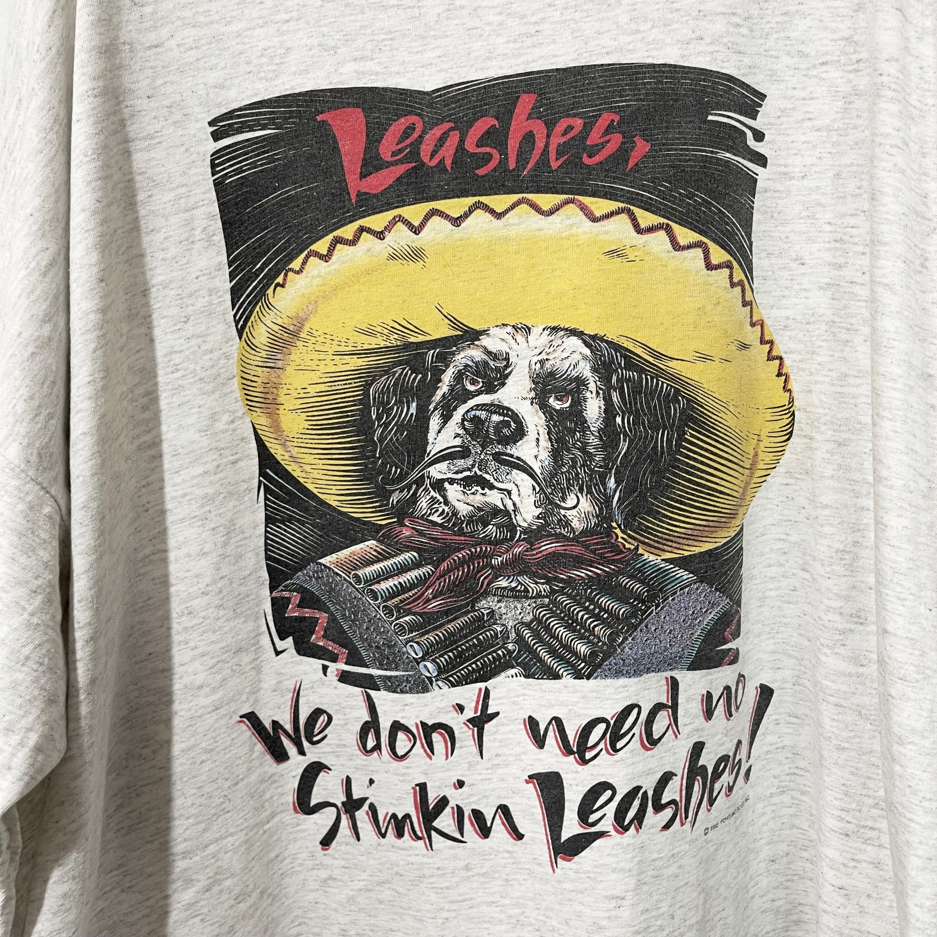 Big Dogs Vintage 90s Big Dogs We Don’t Need No Stinkin Leashes! Shirt Size US XXL / EU 58 / 5 - 2 Thumbnail