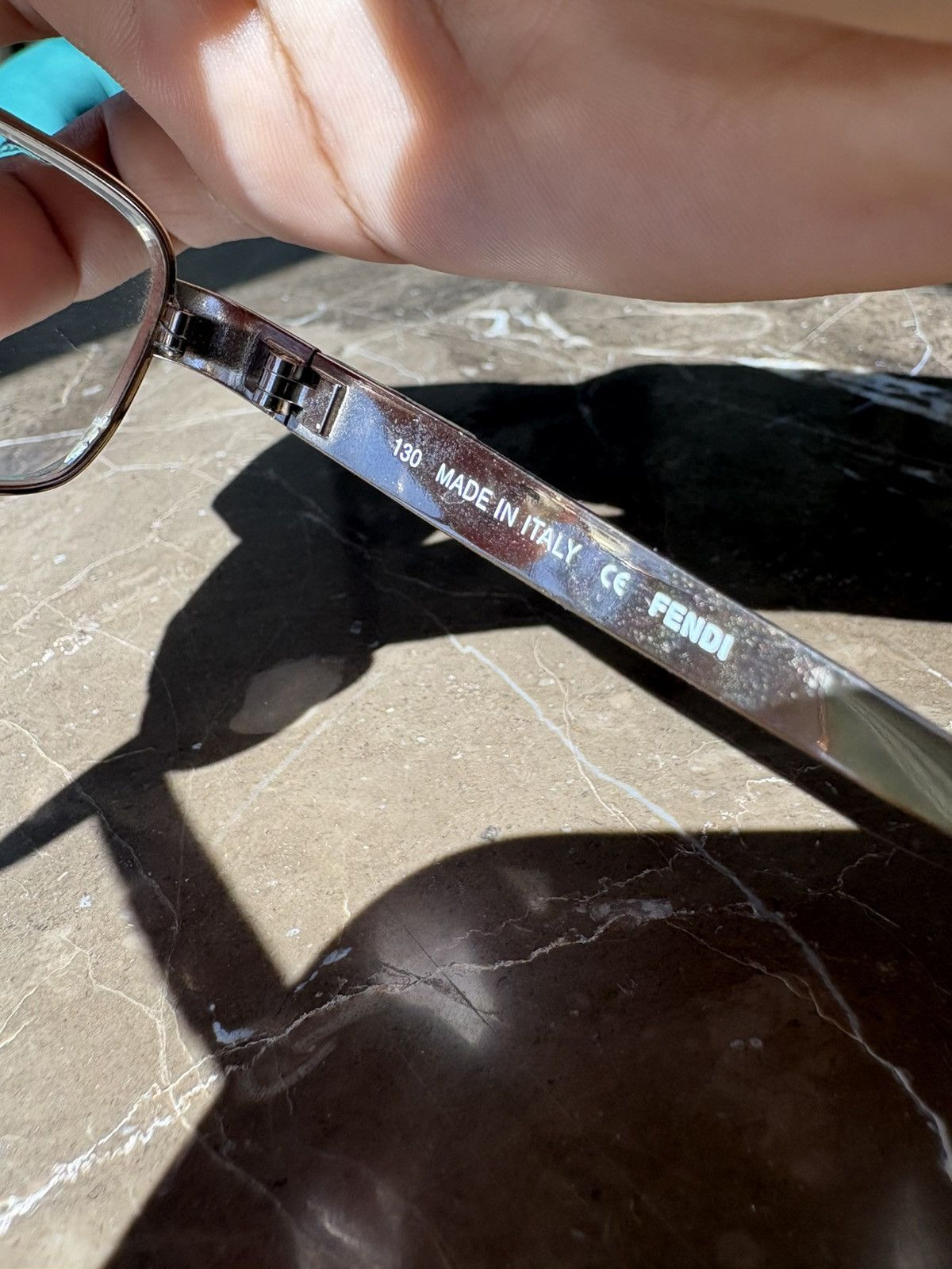 Fendi FENDI F769R Vintage 80s 90s Silver Rectangle Eyeglasses READ Size ONE SIZE - 10 Thumbnail