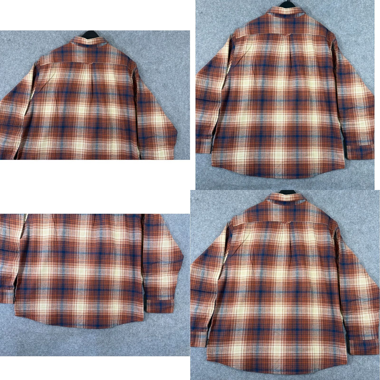 Eddie Bauer Eddie Bauer Shirt Mens 2XL Brown Blue Plaid Button-Up Long Sleeve Flannel NWT Size US XXL / EU 58 / 5 - 8 Thumbnail