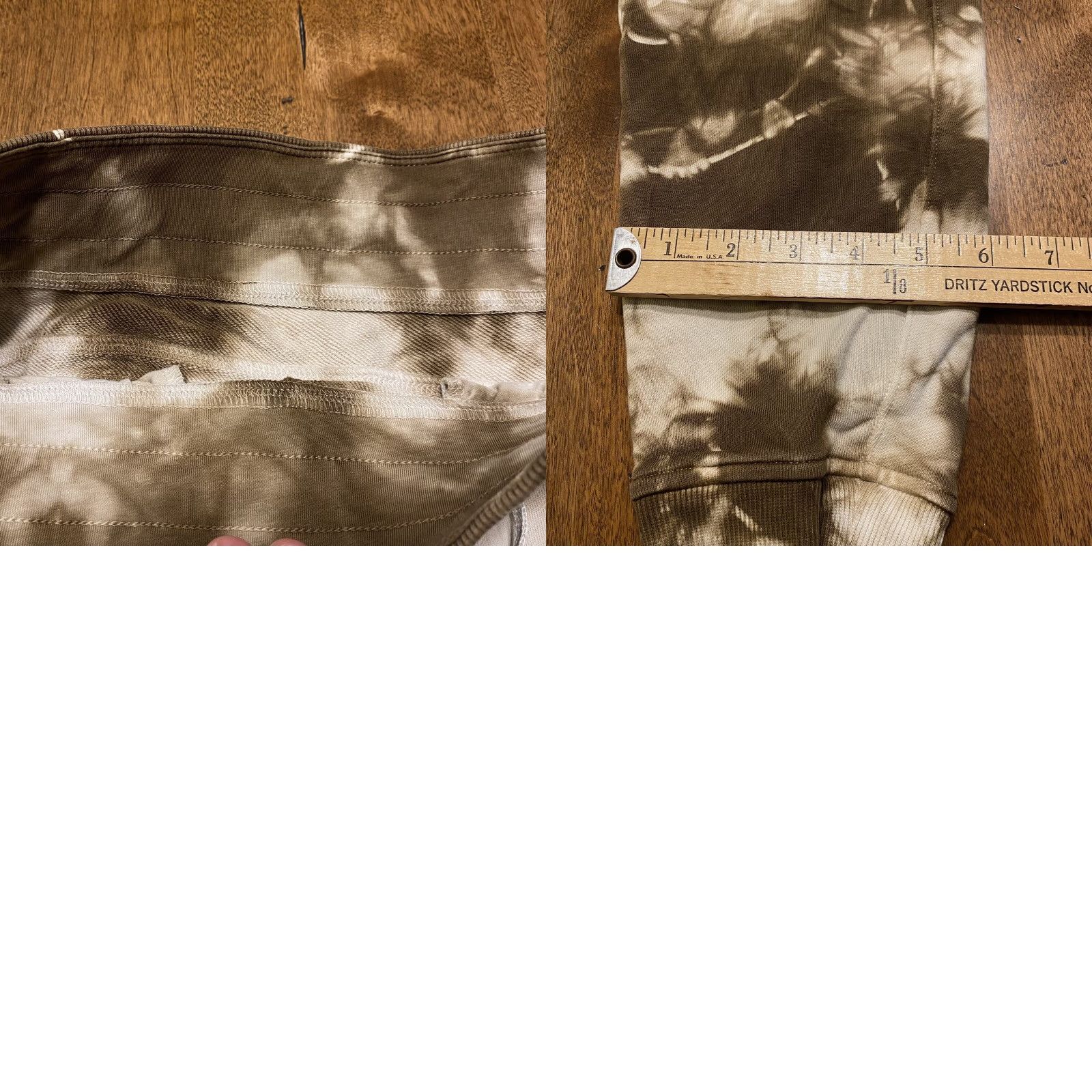 Lululemon VINTAGE Lululemon Joggers Womens 6 Earth Tie Dye White Brown Warm Comfy 26” Inseam Size 28" / US 6 / IT 42 - 8 Thumbnail