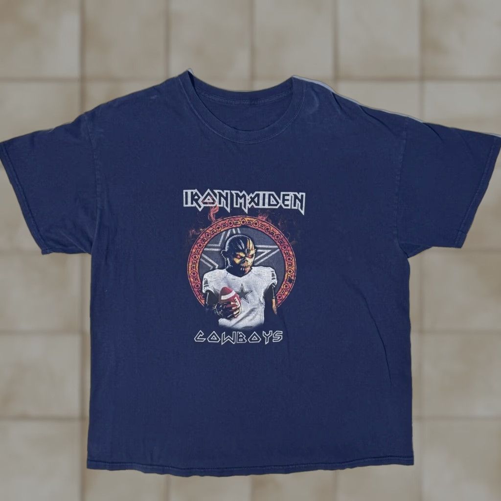 Iron Maiden T-Shirt Dallas Cowboys Tshirt - XL
