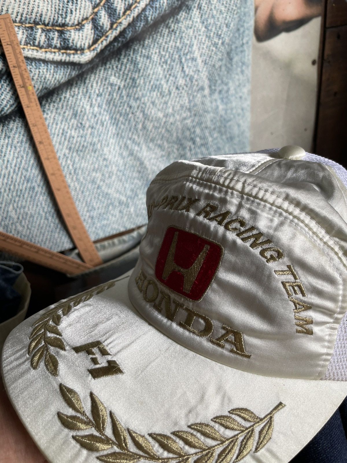 Honda Vintage Honda Japan F1 Grandprix Racing Team Embroidery Hat Size ONE SIZE - 5 Thumbnail