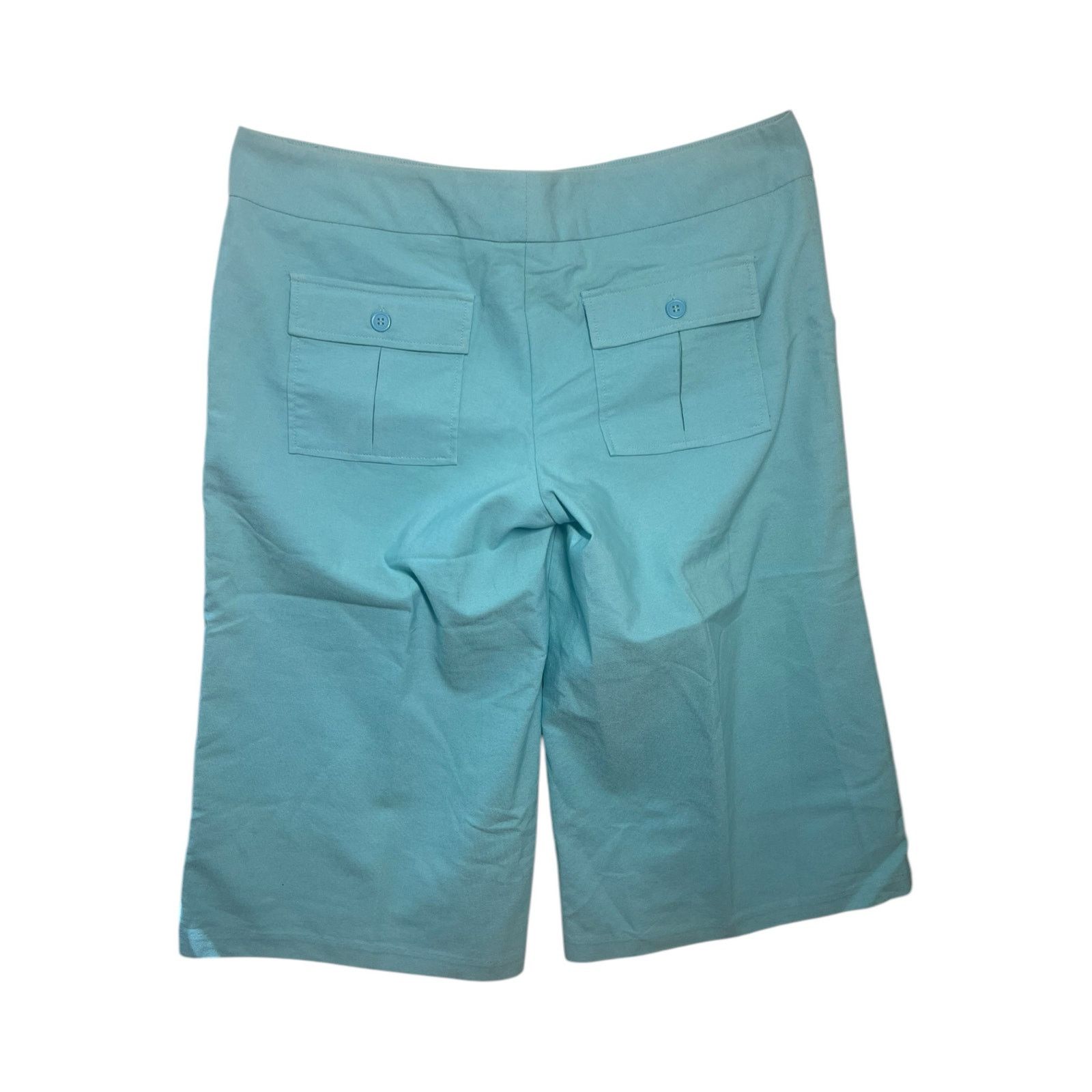 Guess Guess Teal Denim Capri Jeans Womens 31 Cropped Pants NWT Size 31" - 2 Thumbnail
