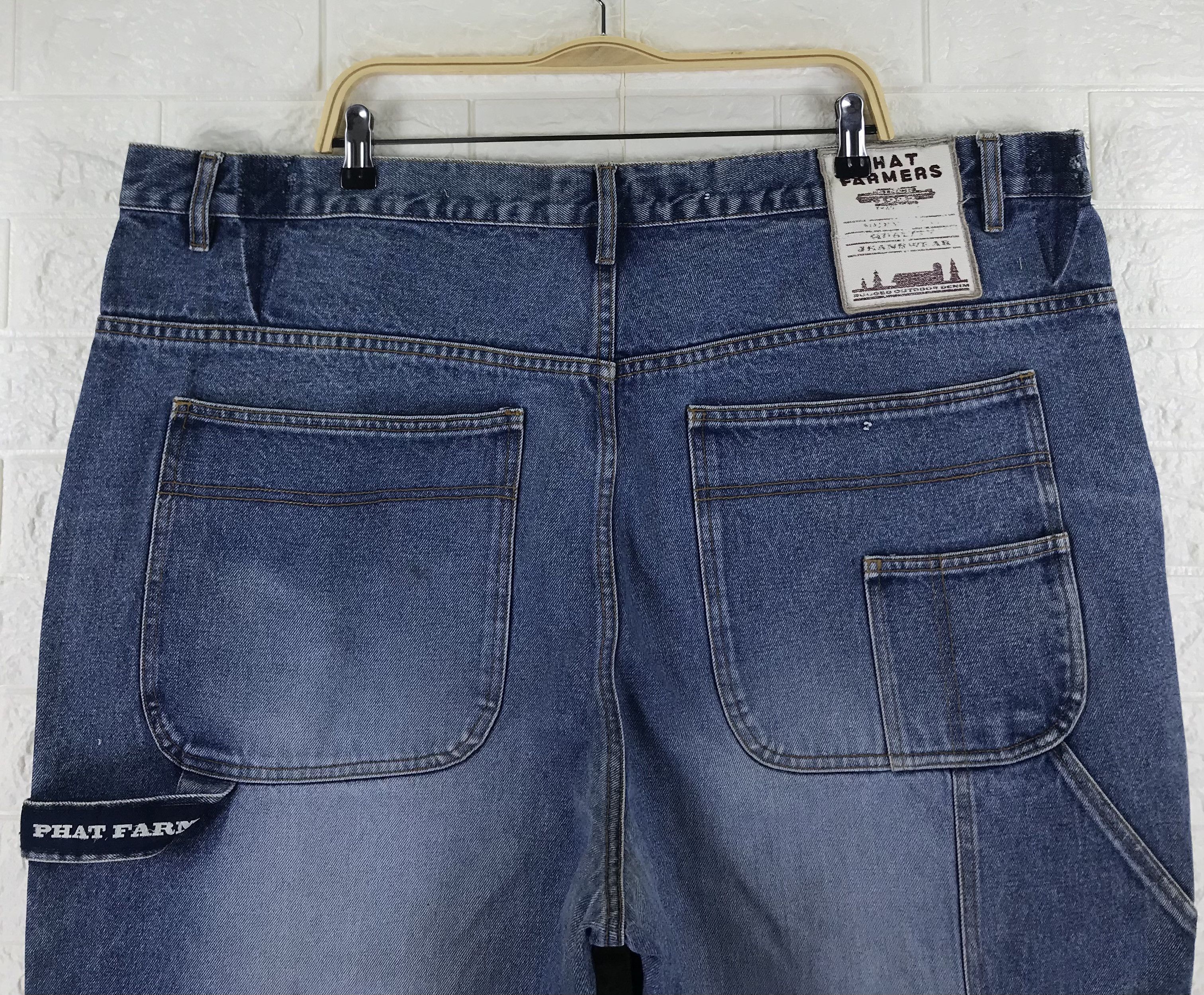 Phat Farm Vintage Phat Farm Oversized Carpenter Wide Baggy Jeans 48x33 Size US 44 / EU 60 - 2 Thumbnail