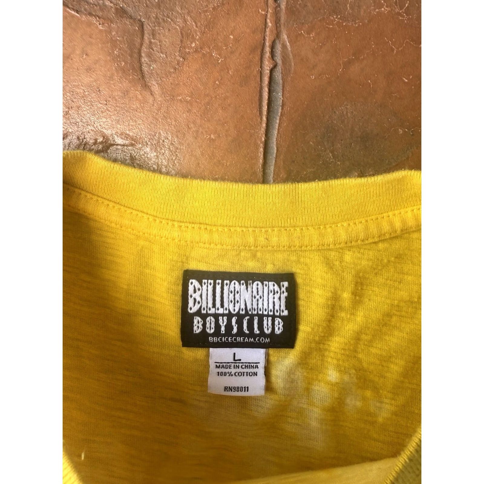 Billionaire Boys Club Billionaire Boys Club BBC Evo Ss Knit Freesia T-Shirt Large Yellow Men Size US L / EU 52-54 / 3 - 2 Thumbnail