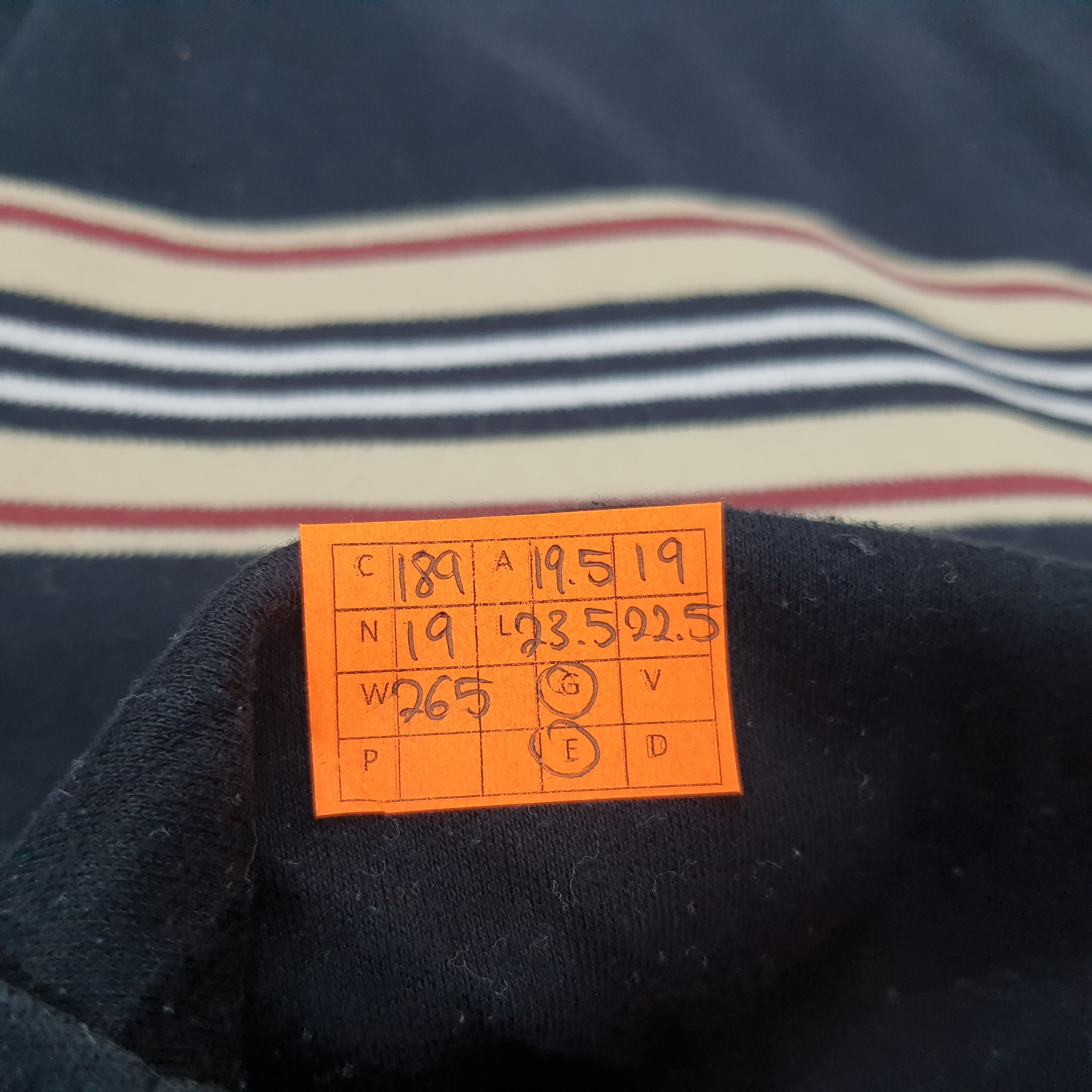 Burberry × Vintage Vintage Burberry Black Label Turtle Neck Stripe Tshirt Size M / US 6-8 / IT 42-44 - 7 Thumbnail