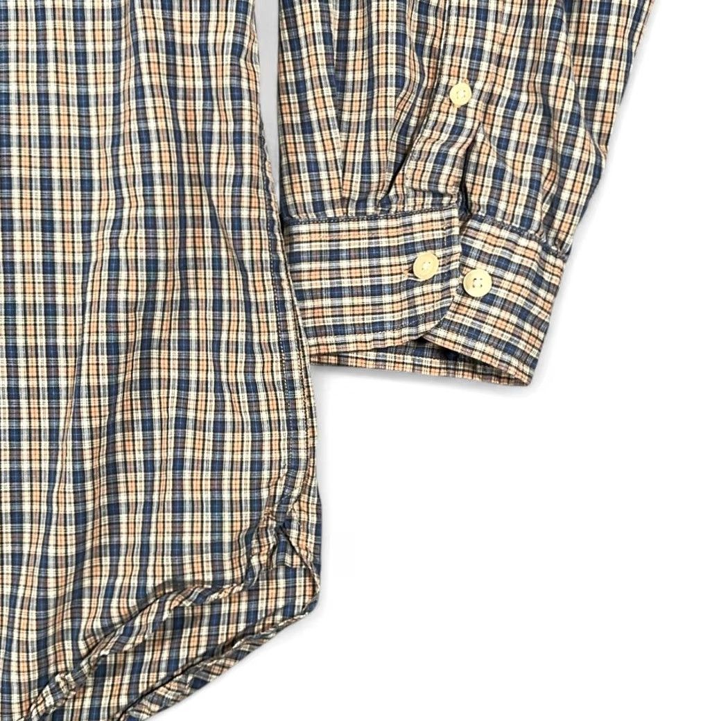 Gap VINTAGE Gap Shirt Adult XL Blue Orange Plaid Button-Down 90s Preppy Mens Size US XL / EU 56 / 4 - 6 Thumbnail
