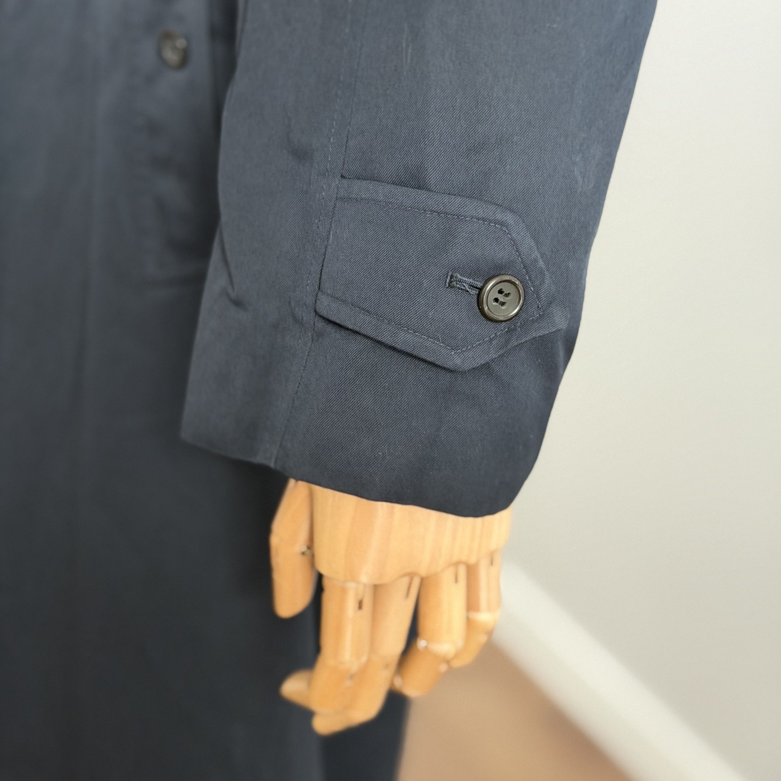 Burberry Vintage BURBERRYS London Long Coat Made In England Navy Size US XL / EU 56 / 4 - 7 Thumbnail