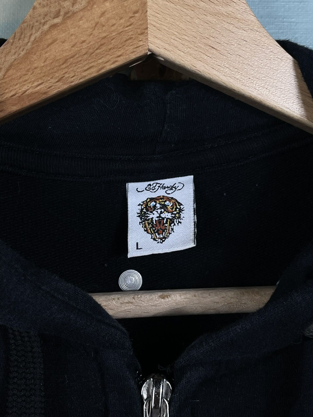 Christian Audigier × Ed Hardy × Vintage Ed Hardy Retro 00s Hoodie With Crystals Affliction Grunge Size US S / EU 44-46 / 1 - 6 Thumbnail