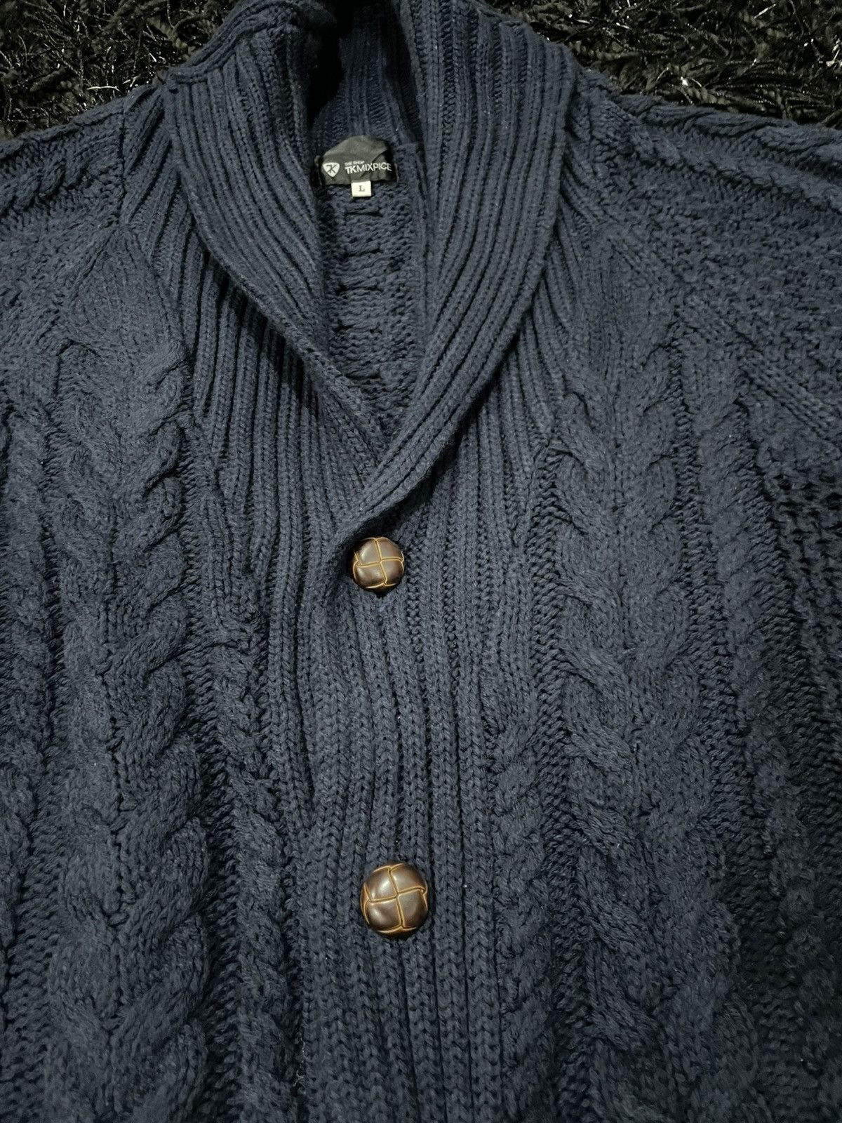 Takeo Kikuchi Japan Designer Takeo Kikuchi Cable Knitwear Cardigan winter Size US L / EU 52-54 / 3 - 8 Thumbnail