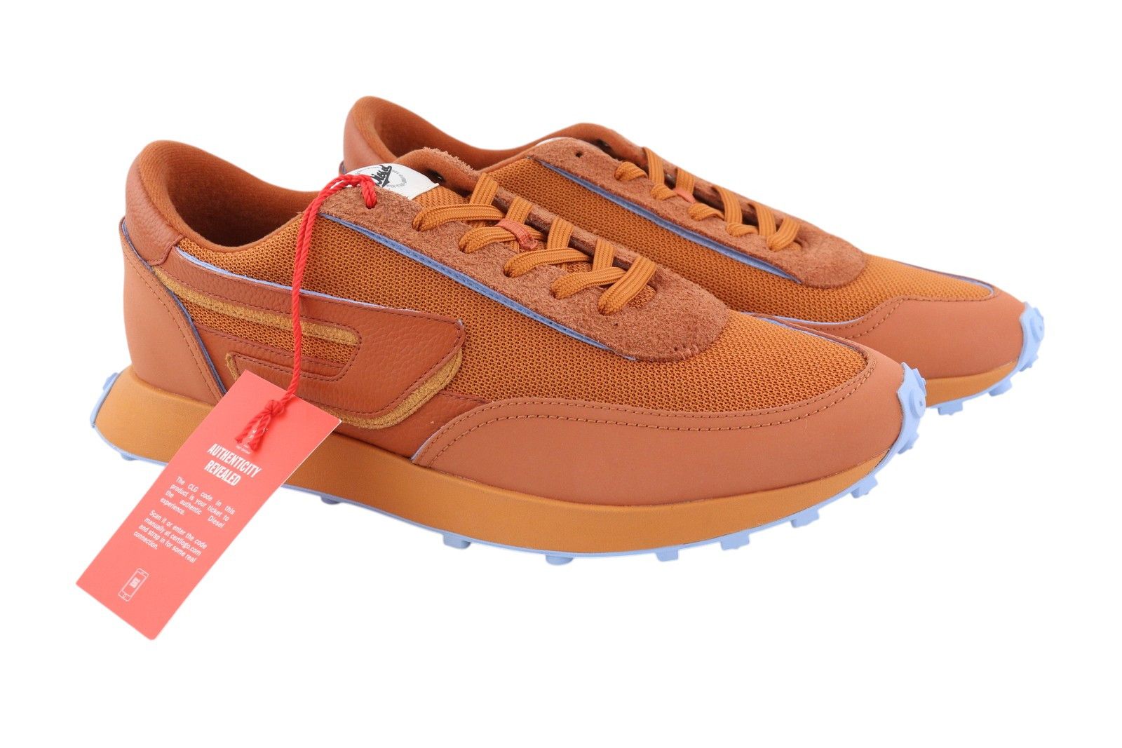 Diesel S-RACER LC EU45 Brown Leather Low Top Logo 41137 Size US 12 / EU 45 - 2 Thumbnail