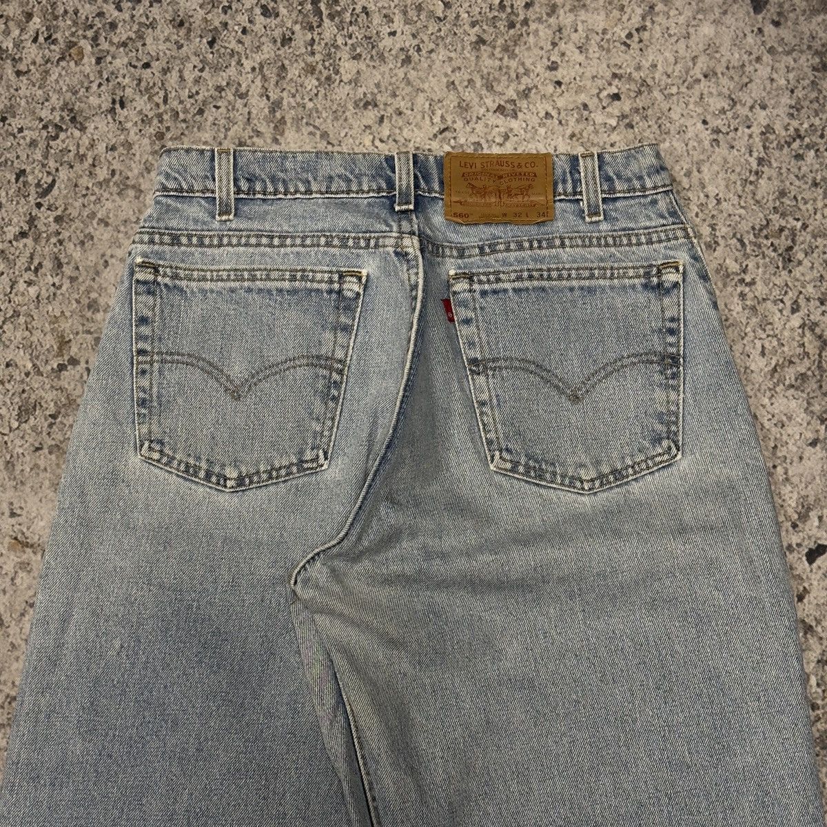 Levi's 90s Levi’s 560 Light Wash Jeans USA ERD Grunge Chrome Size US 31 - 6 Thumbnail