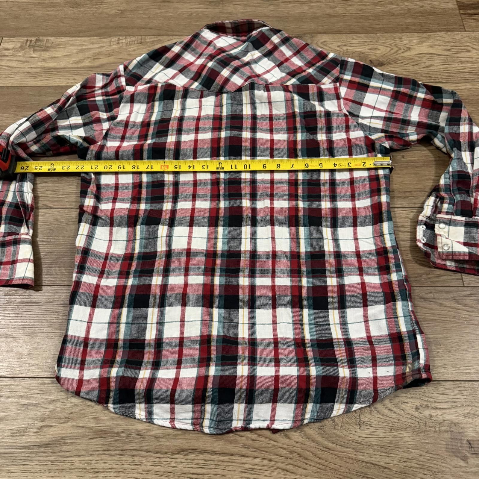 Other Vintage 90s Plains Western Cowboy Flannel Plaid Snap Shirt L Size US L / EU 52-54 / 3 - 5 Thumbnail