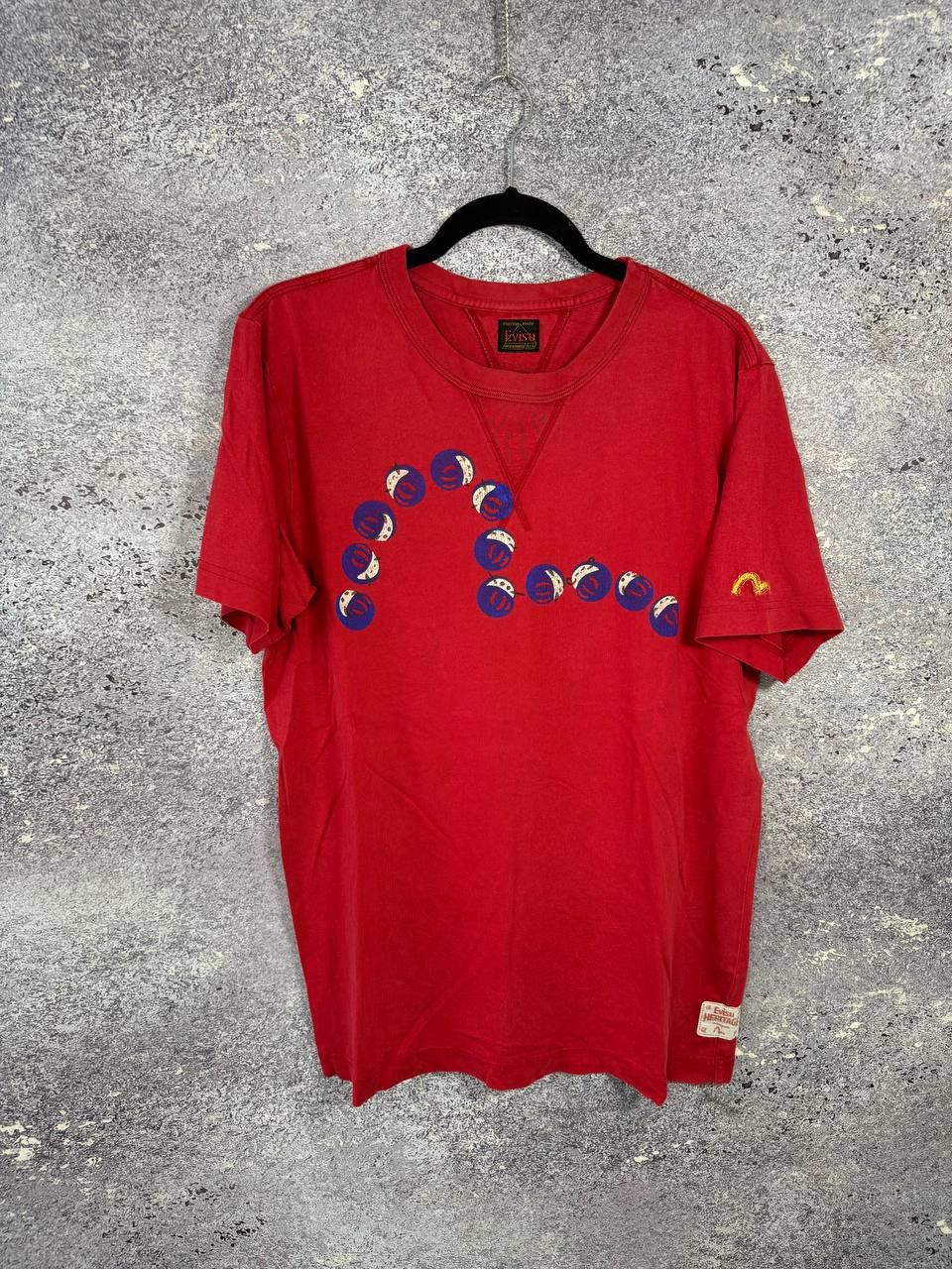 Evisu × Vintage Vintage Evisu Big Logo Red Tee y2k Large Size US L / EU 52-54 / 3 - 1 Thumbnail