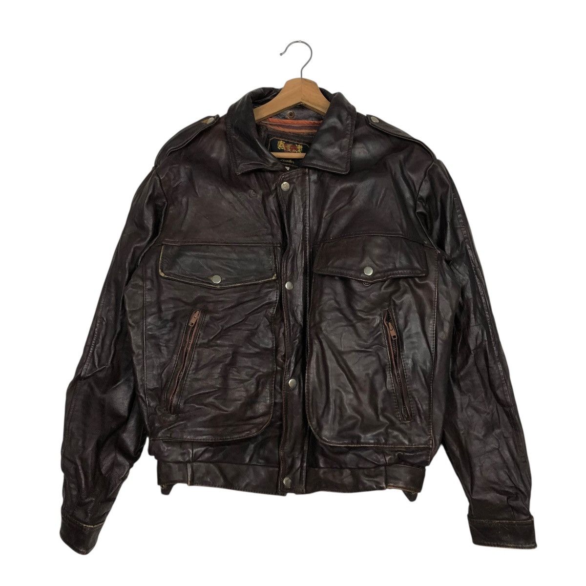 Vintage 🔥VINTAGE BIKER LEATHER JACKET CAMPRI BLANKET ISSEY MIYAKE Size US M / EU 48-50 / 2 - 10 Thumbnail