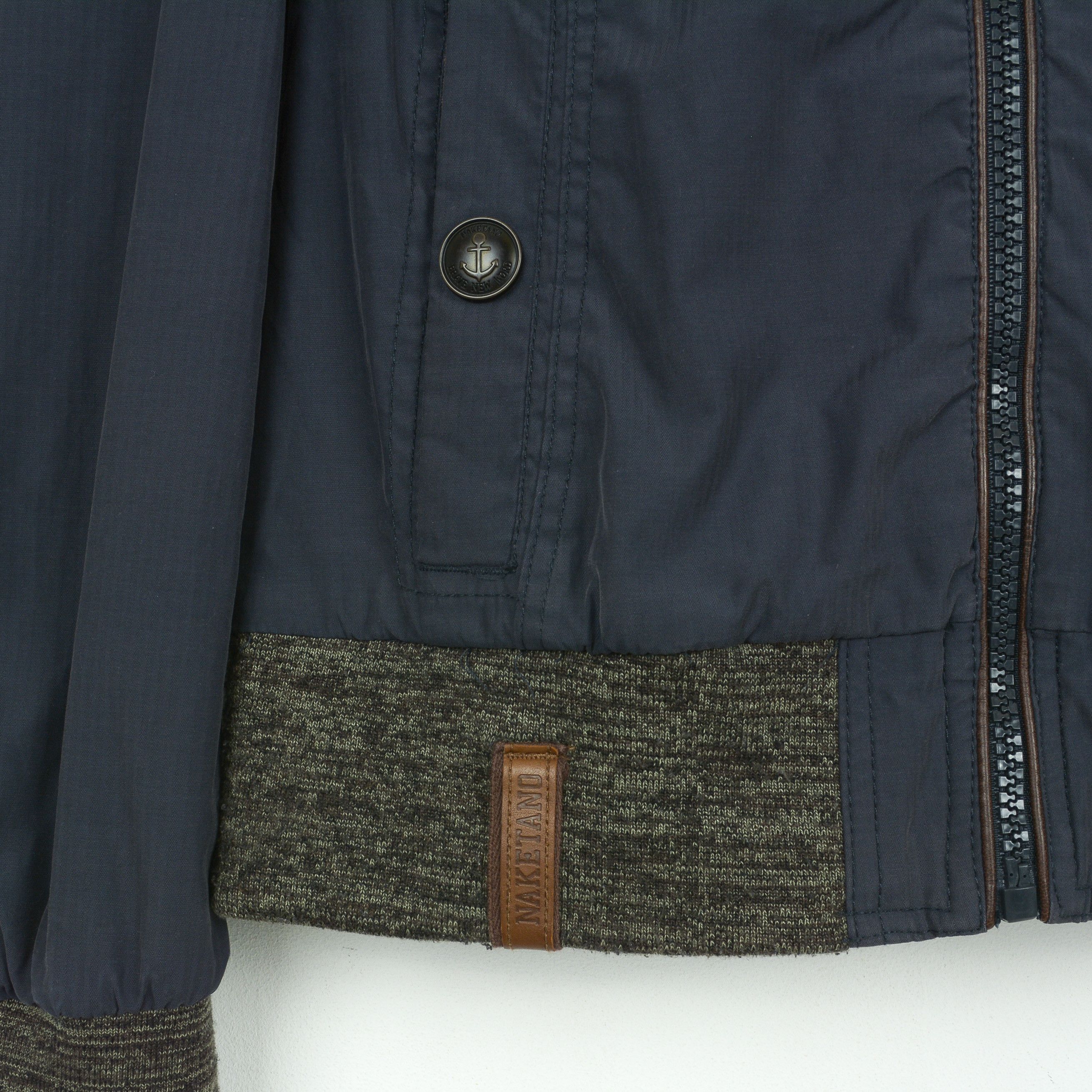 Naketano M Parka Hooded Jacket Windbreaker Coat Zip Top Navy Blue Size M / US 6-8 / IT 42-44 - 5 Thumbnail