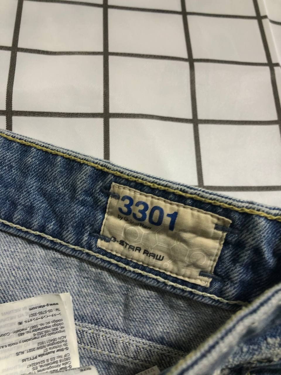 G-Star G Star Raw Jeans Men's Blue Denim Straight Leg Size US 26 / EU 42 - 13 Thumbnail