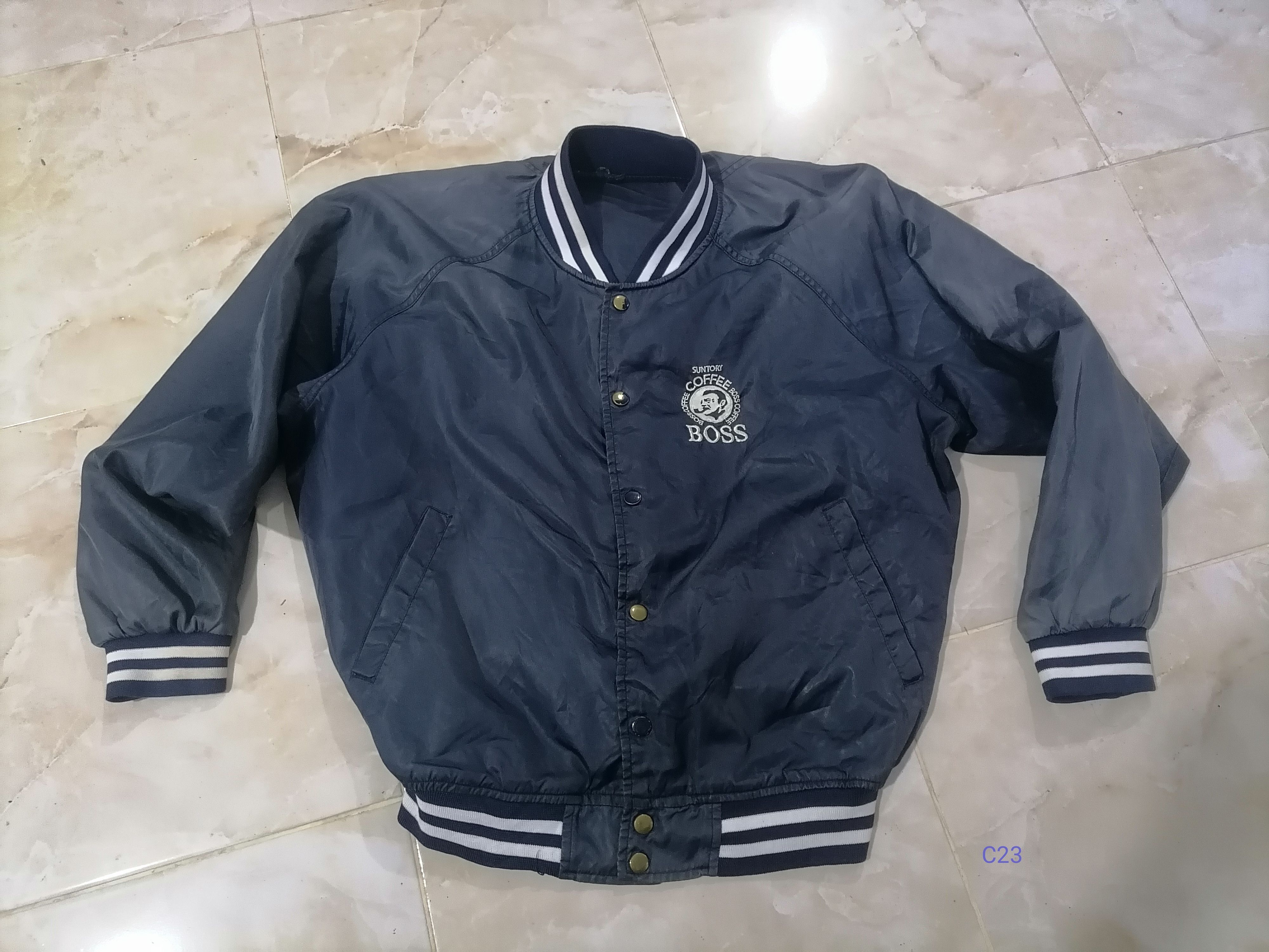 Vintage Vintage Suntory Boss Coffee Varsity Jacket Size US M / EU 48-50 / 2 - 1 Thumbnail