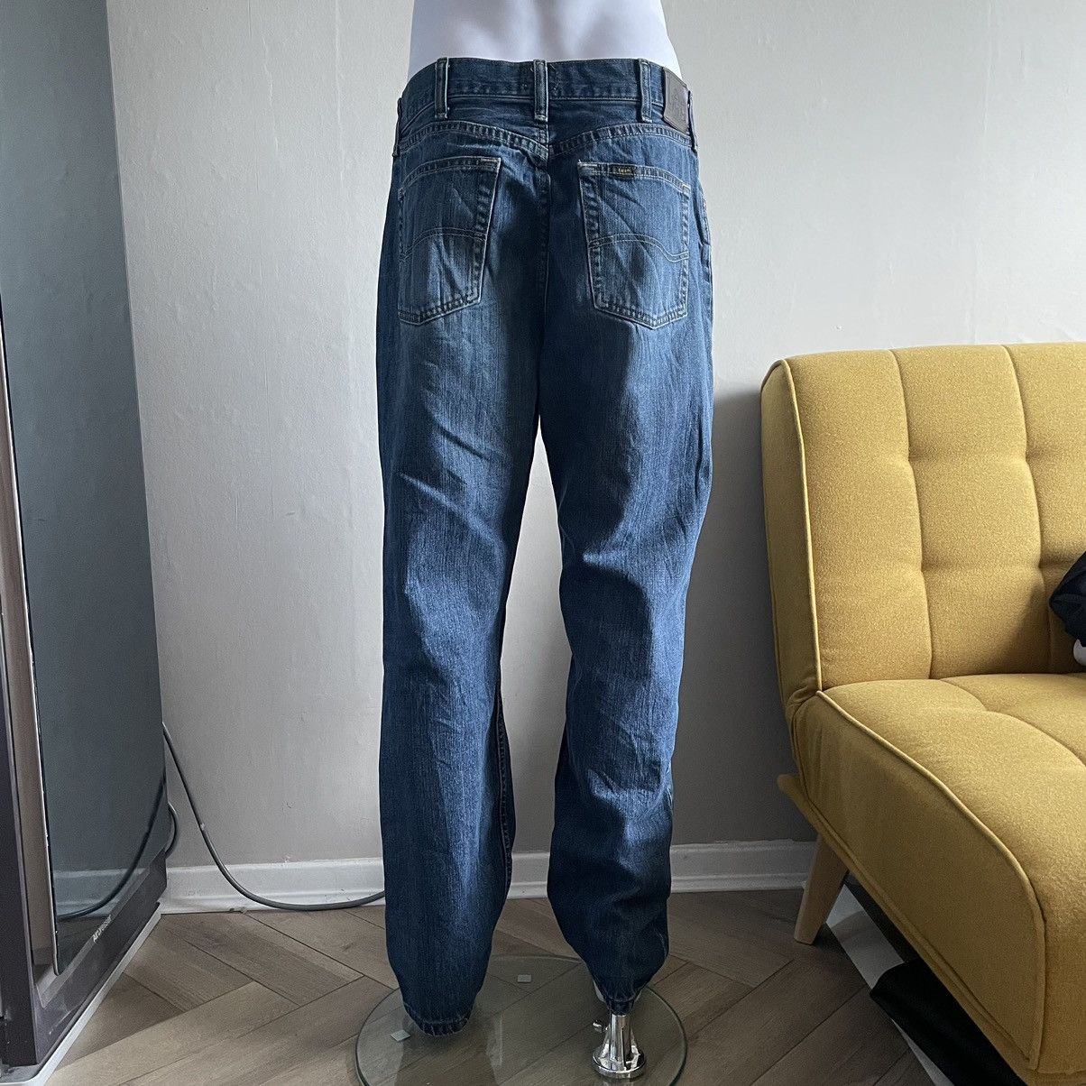 Lee Lee Relaxed Ripped Indigo Vintage Jeans Size US 34 / EU 50 - 3 Thumbnail