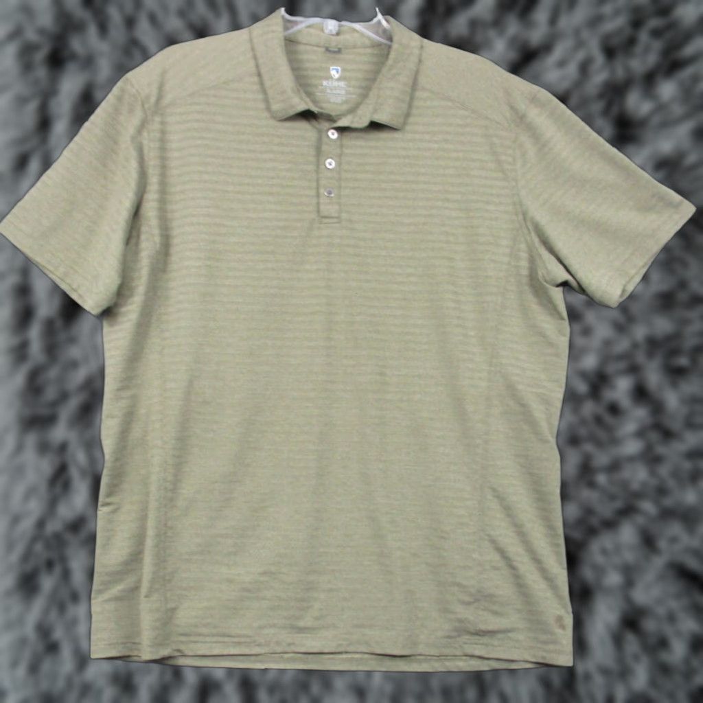 Vintage Kuhl Polo Shirt Mens XL Green Wildfibre Cotton Pocket Stretch Golf Shirt Size US XL / EU 56 / 4 - 1 Thumbnail