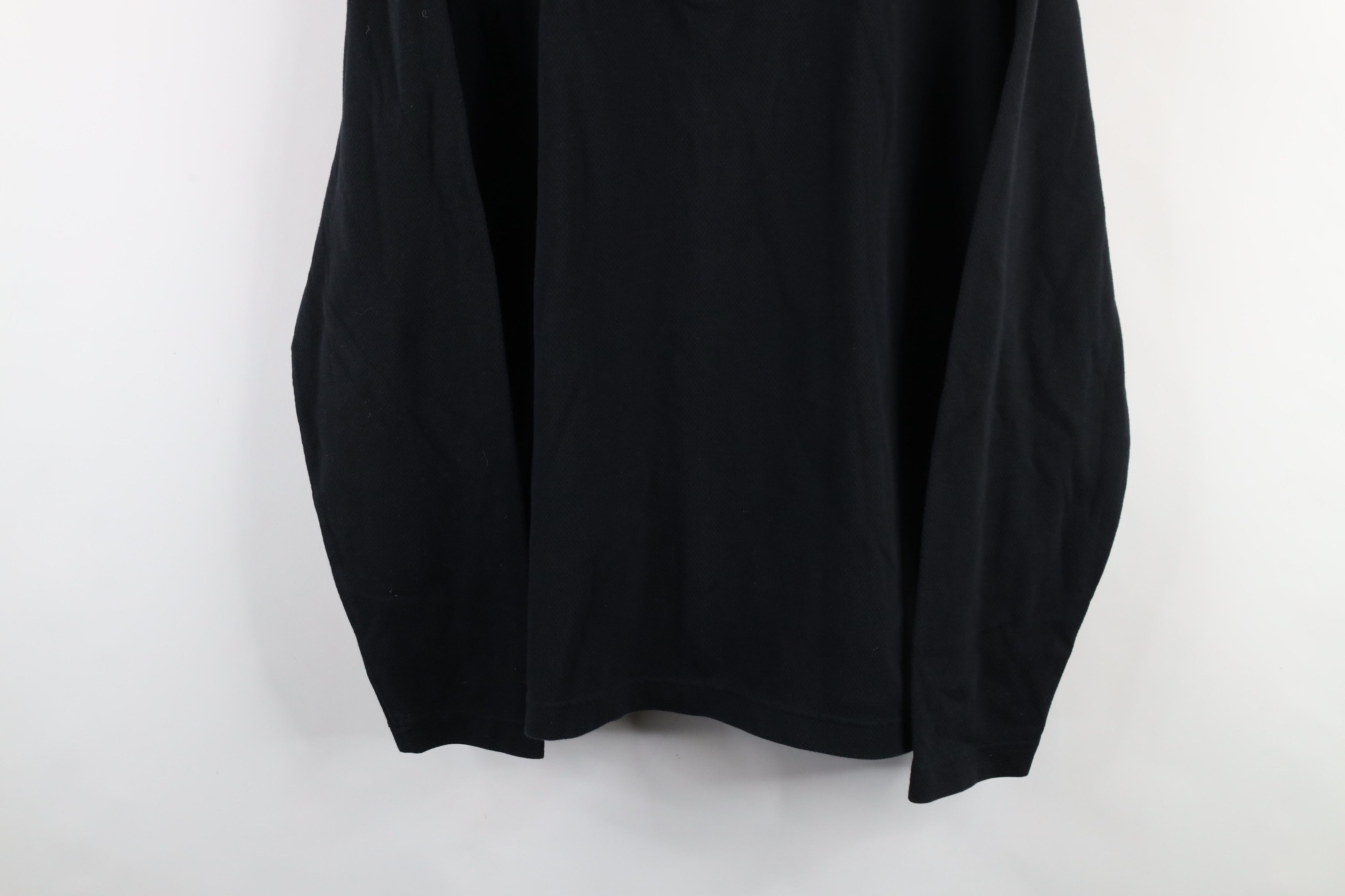 Lands' End × Vintage Vintage Lands End Thermal Knit Half Zip Sweater Black Size US L / EU 52-54 / 3 - 3 Thumbnail