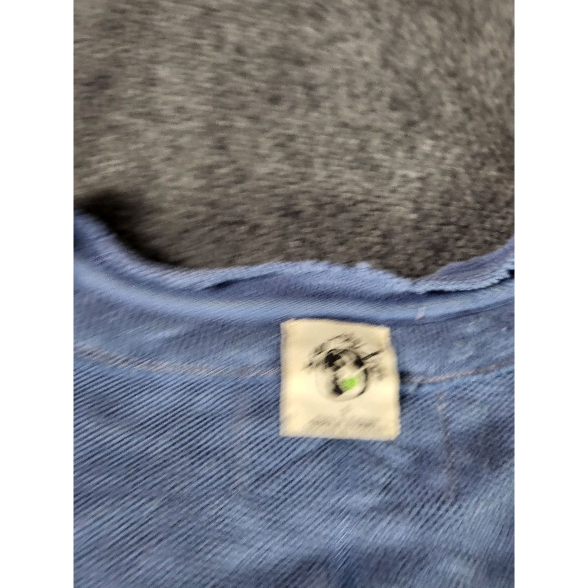 Free People We The Free Distressed Tight Knit Sweater Women Sz S Blue V Size S / US 4 / IT 40 - 7 Thumbnail